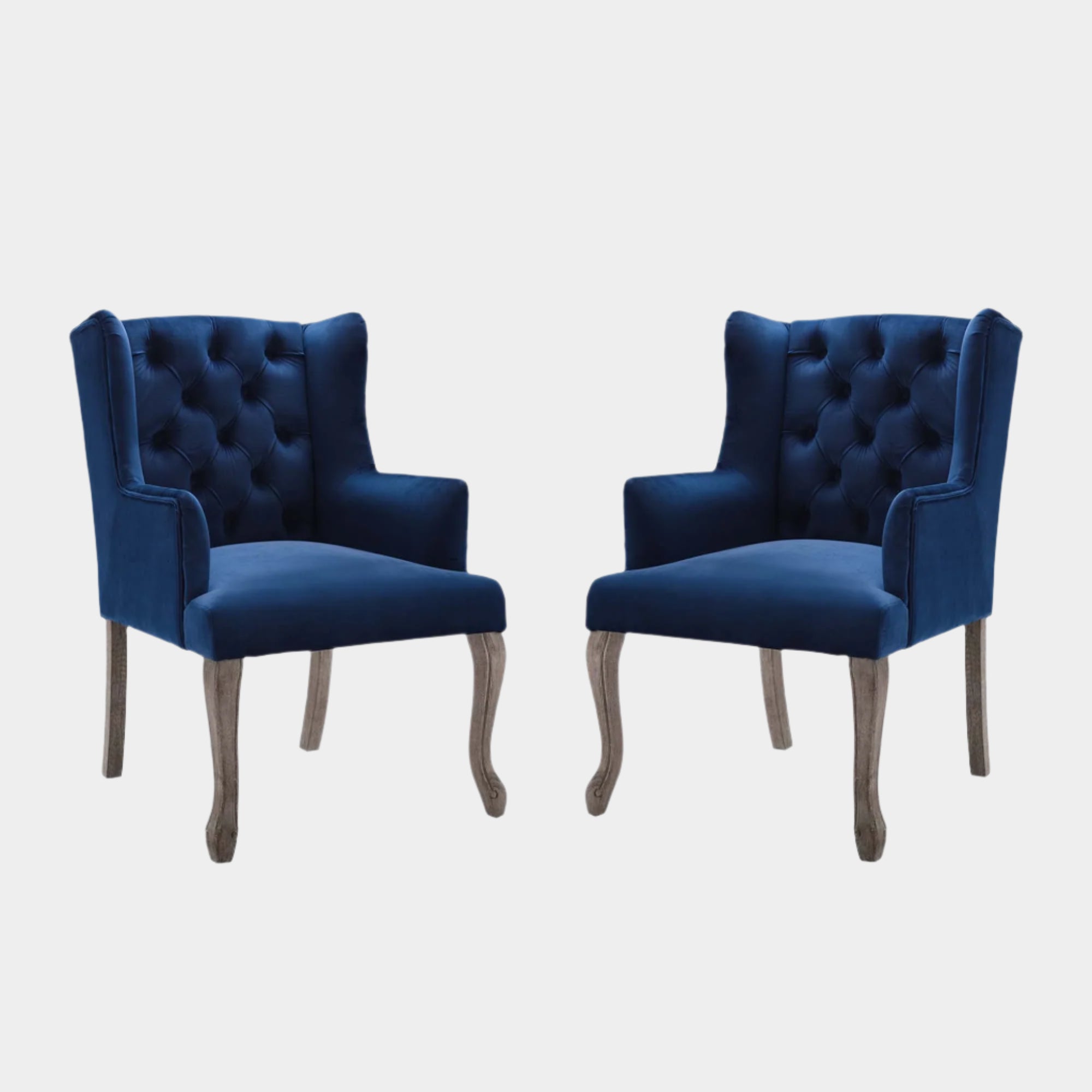 Realm Armchair Performance Velvet Set of 2