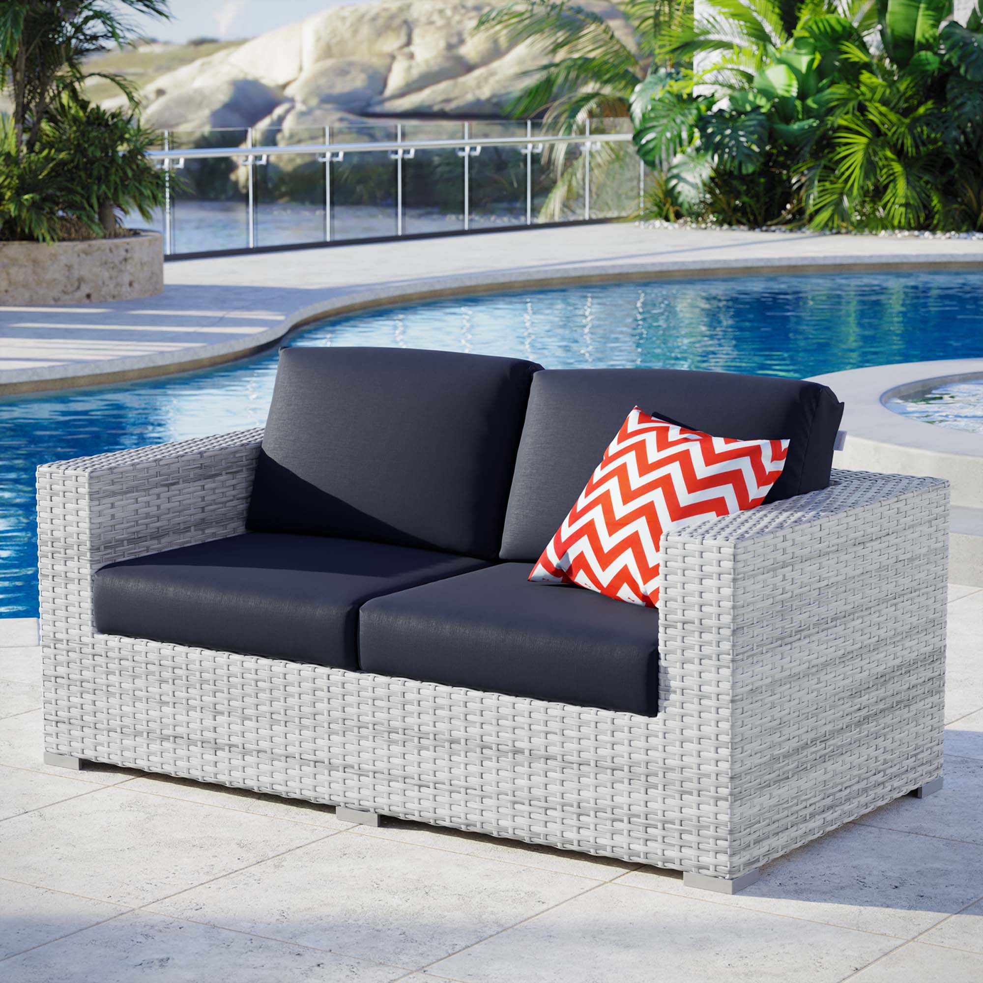 Convene Outdoor Patio Loveseat