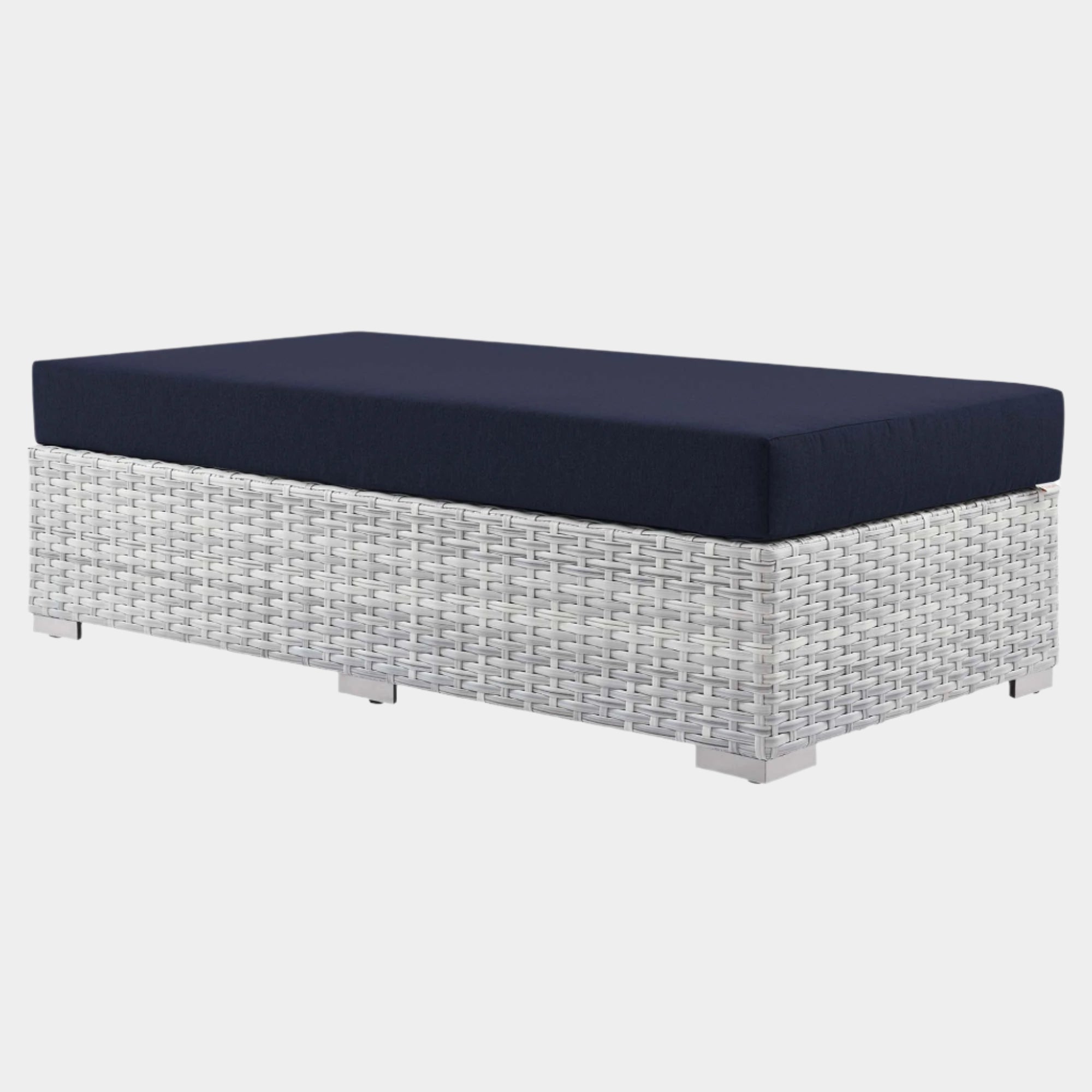 Convene Outdoor Patio Rectangular Ottoman