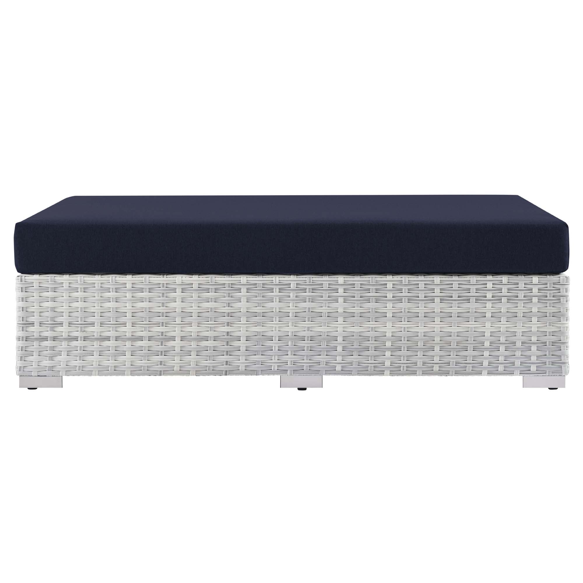 Convene Outdoor Patio Rectangular Ottoman