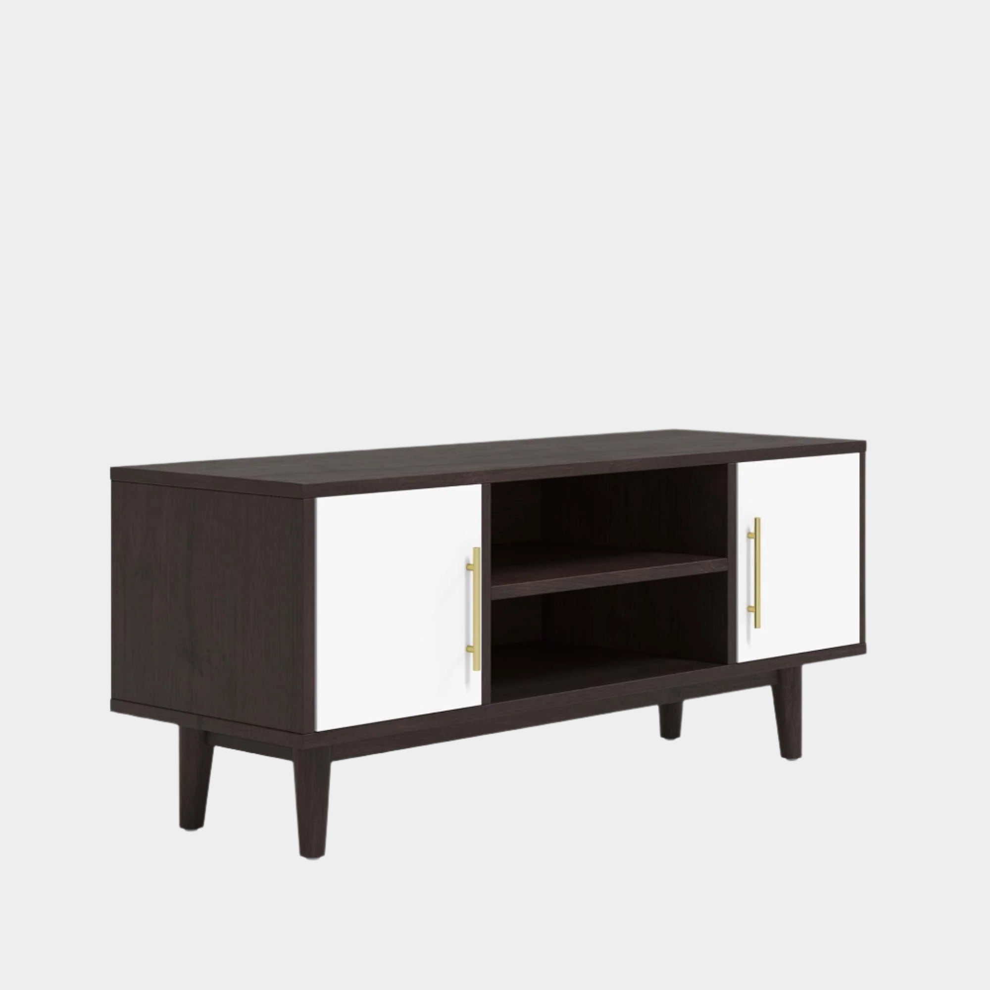 Daxton 43" TV Stand in Cappuccino White