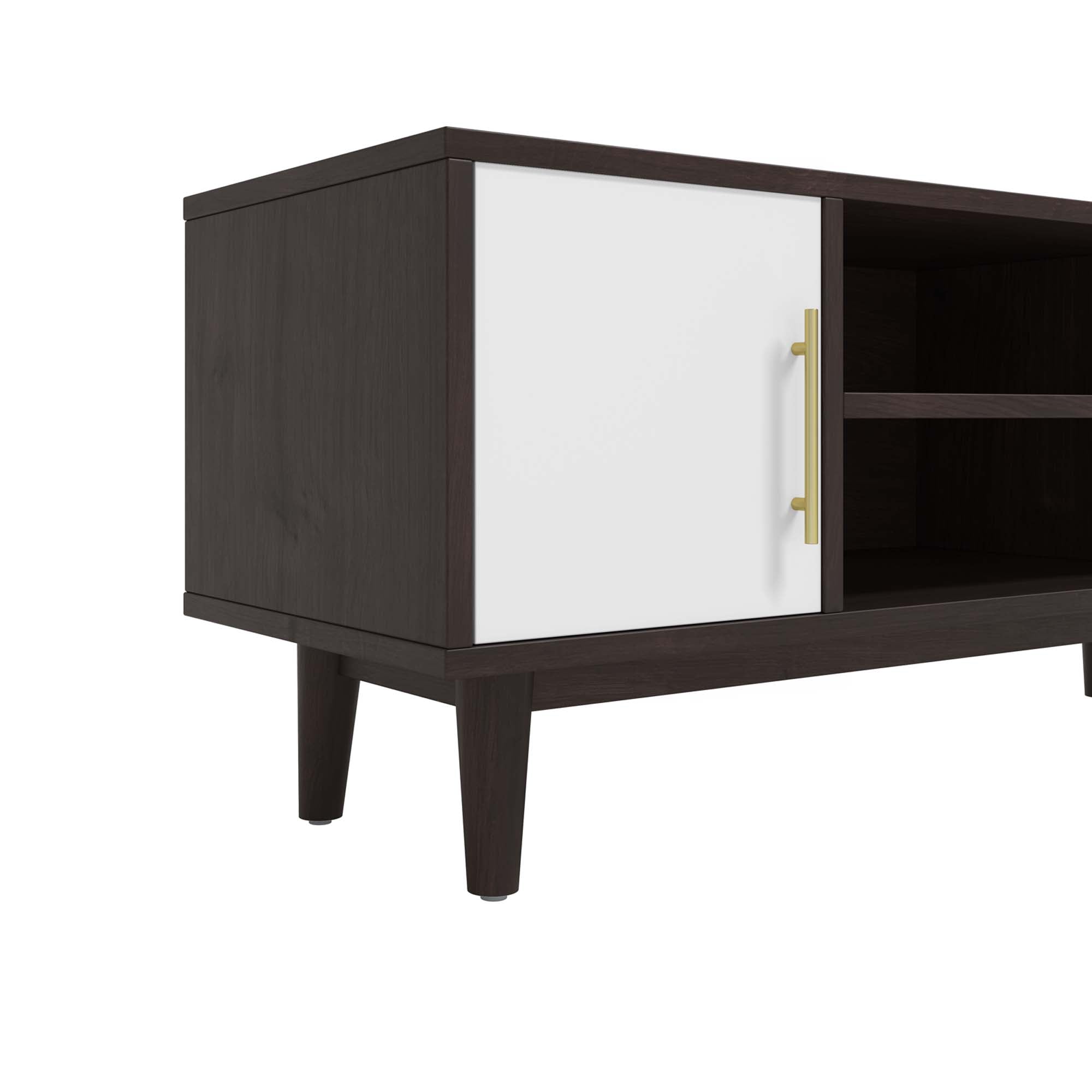 Daxton 43" TV Stand in Cappuccino White