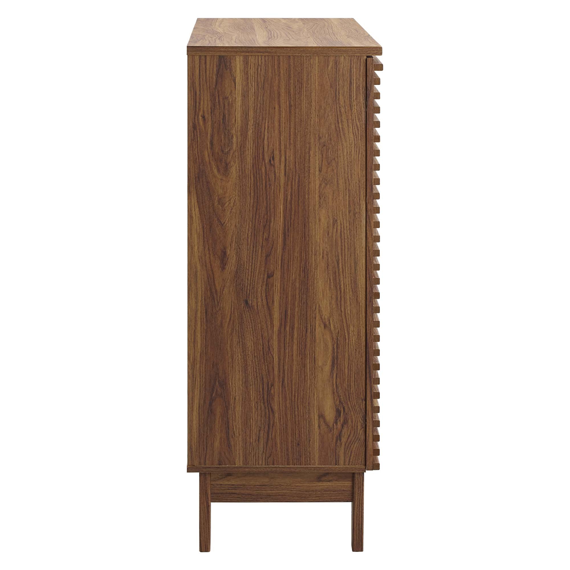 Render Bar Cabinet in Walnut