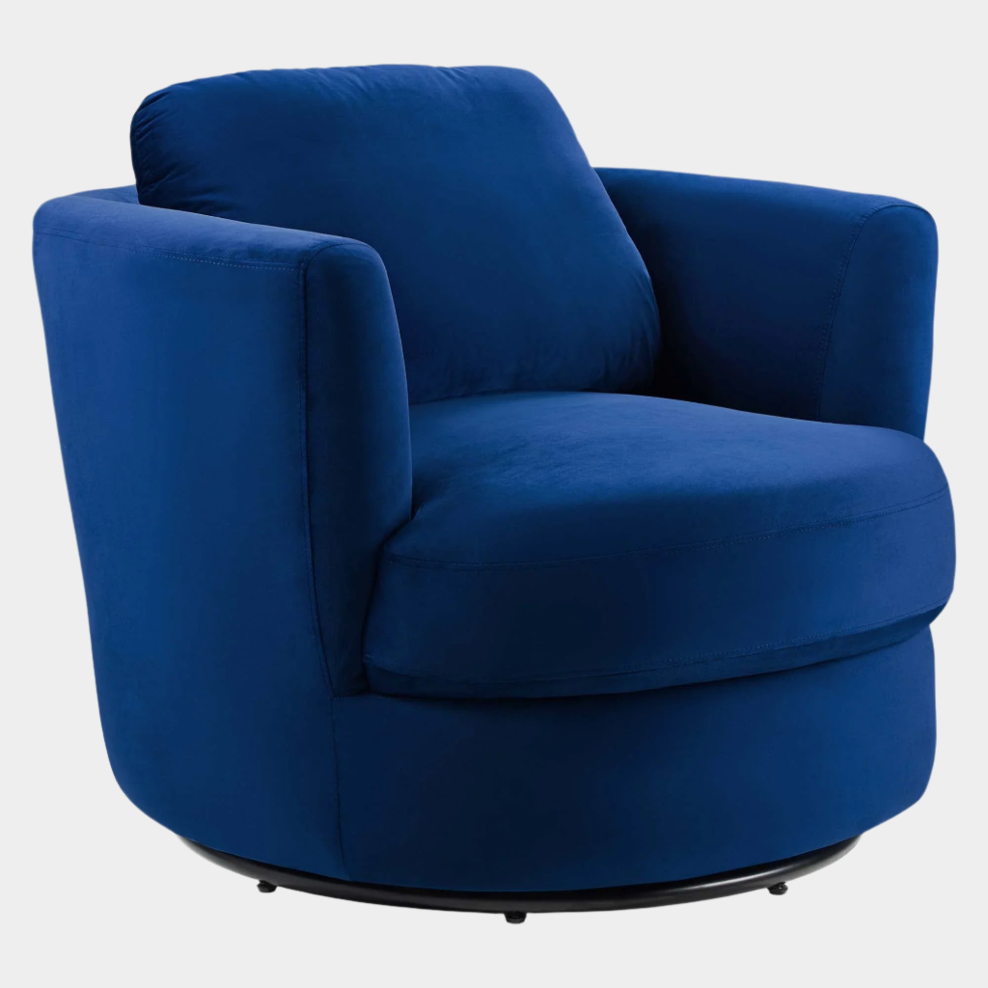 Pirouette Performance Velvet Swivel Armchair