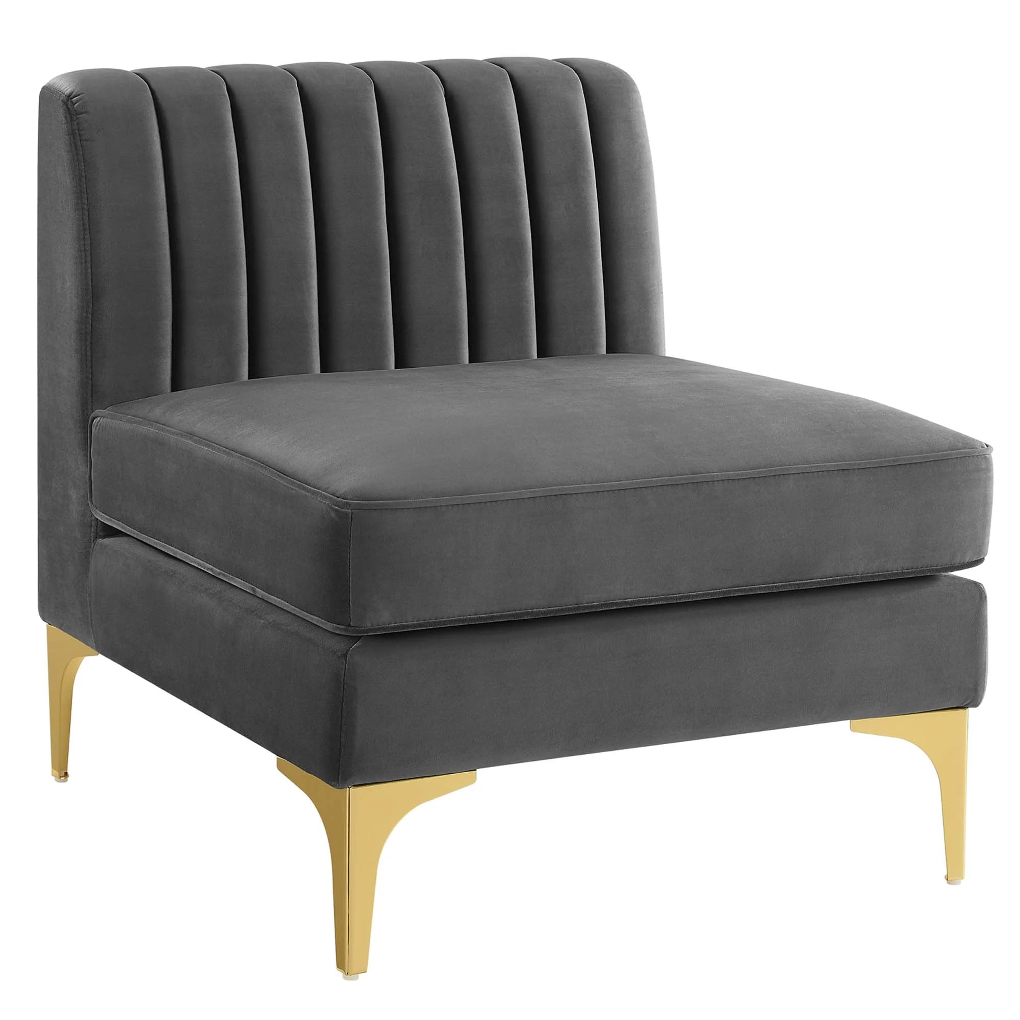 Triumph Channel Tufted Performance Velvet 4-Seater Sofa