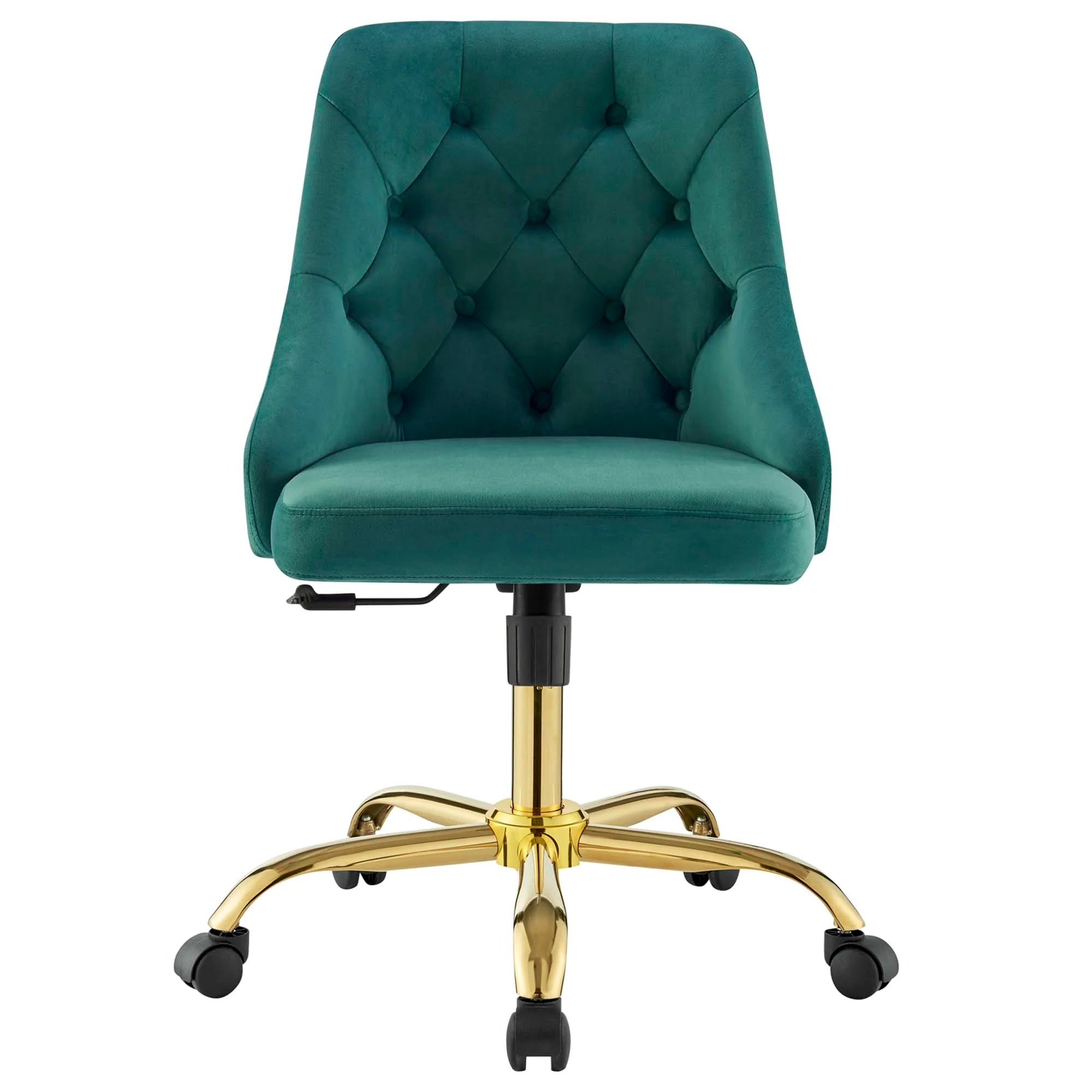 Distinct Tufted Swivel Performance Velvet Office Chair