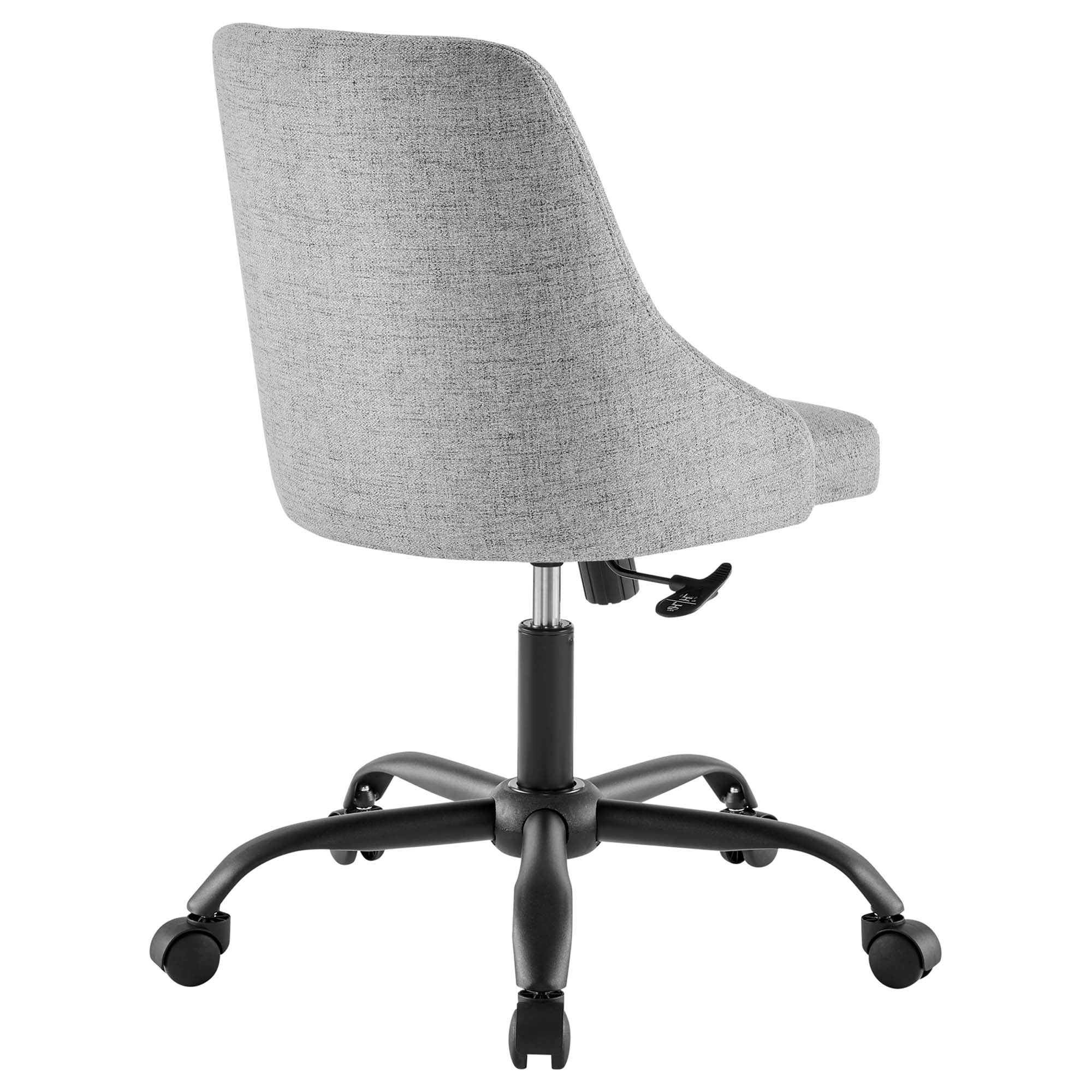 Chaise de bureau pivotante rembourrée et touffetée distincte