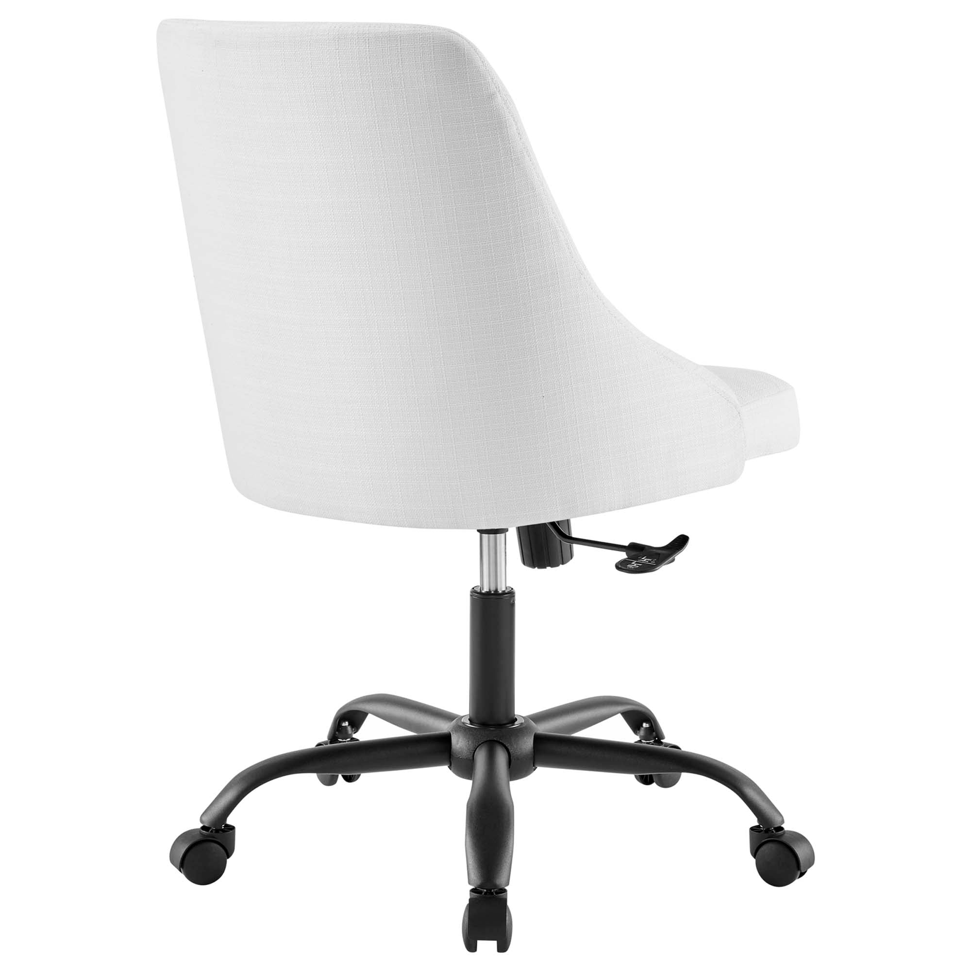 Chaise de bureau pivotante rembourrée et touffetée distincte