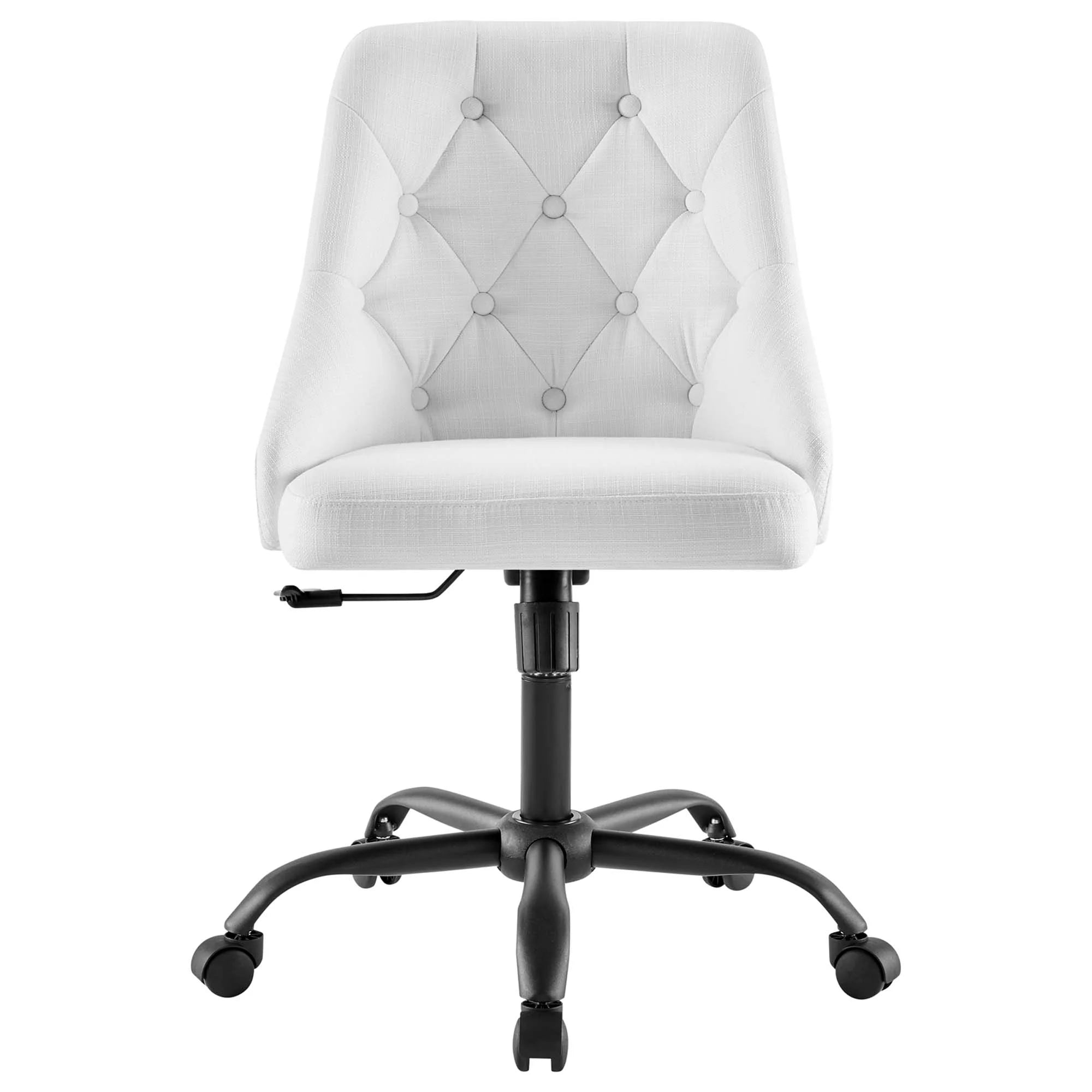 Chaise de bureau pivotante rembourrée et touffetée distincte