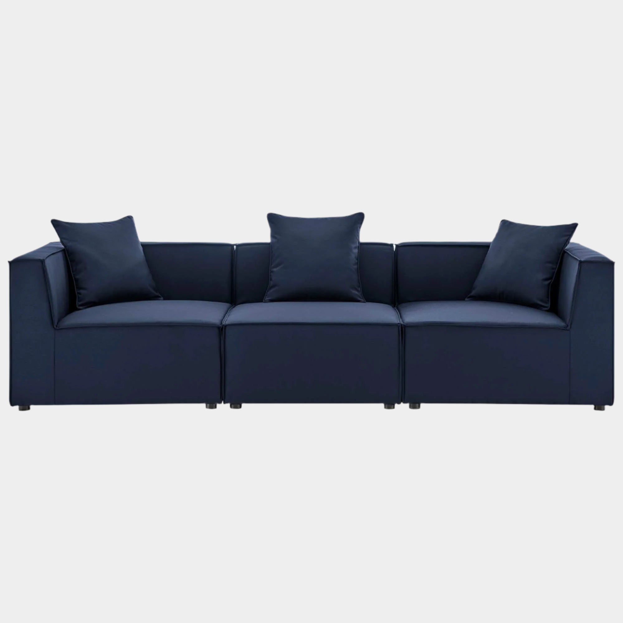 Saybrook 3-Piece Outdoor Patio Upholstered Sectional Sofa