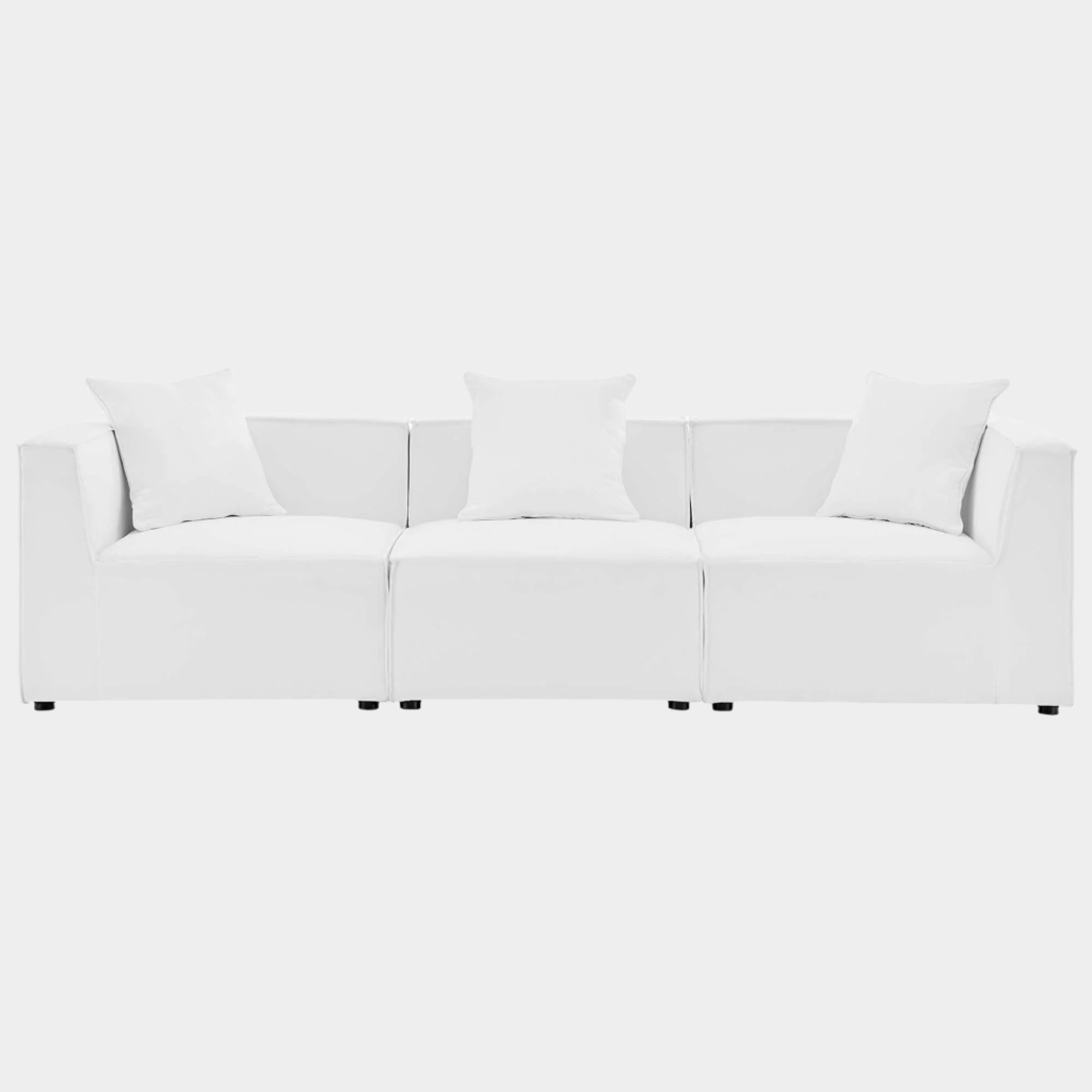 Saybrook 3-Piece Outdoor Patio Upholstered Sectional Sofa