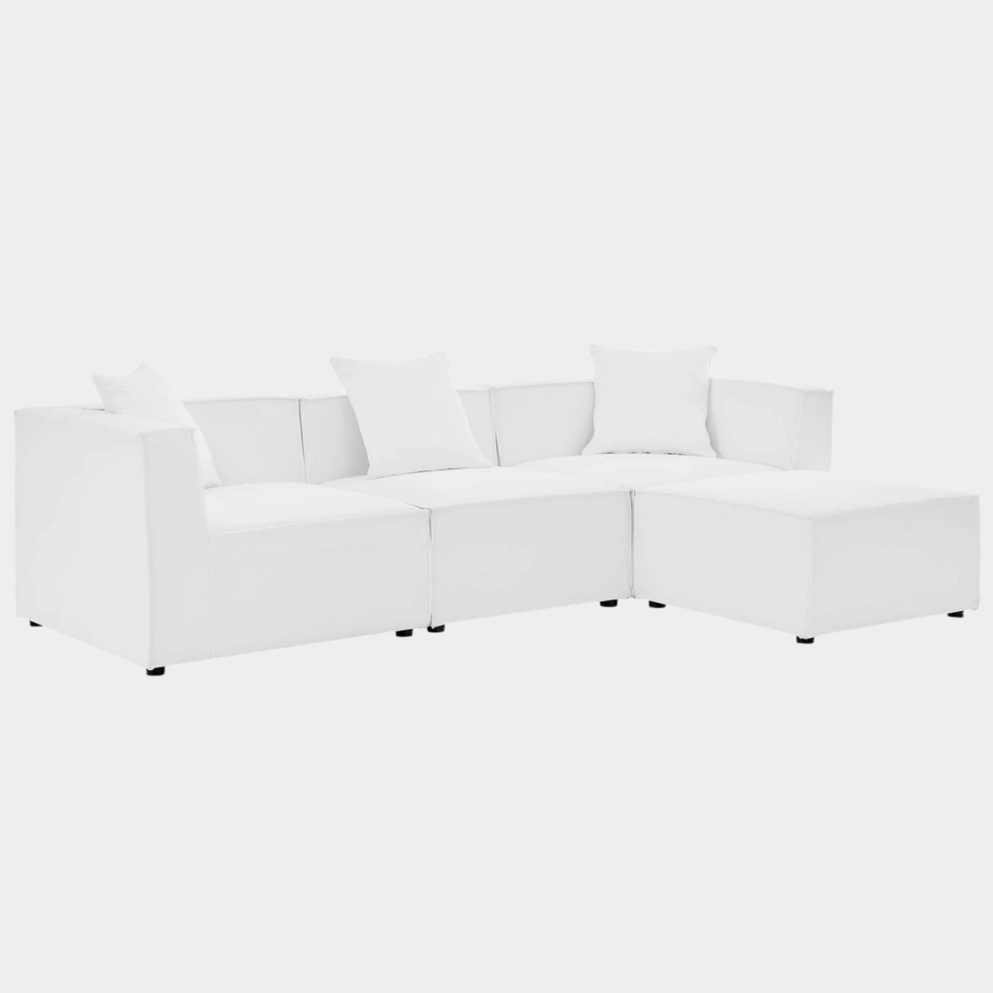 Saybrook 4-Piece Outdoor Patio Upholstered Sectional Sofa