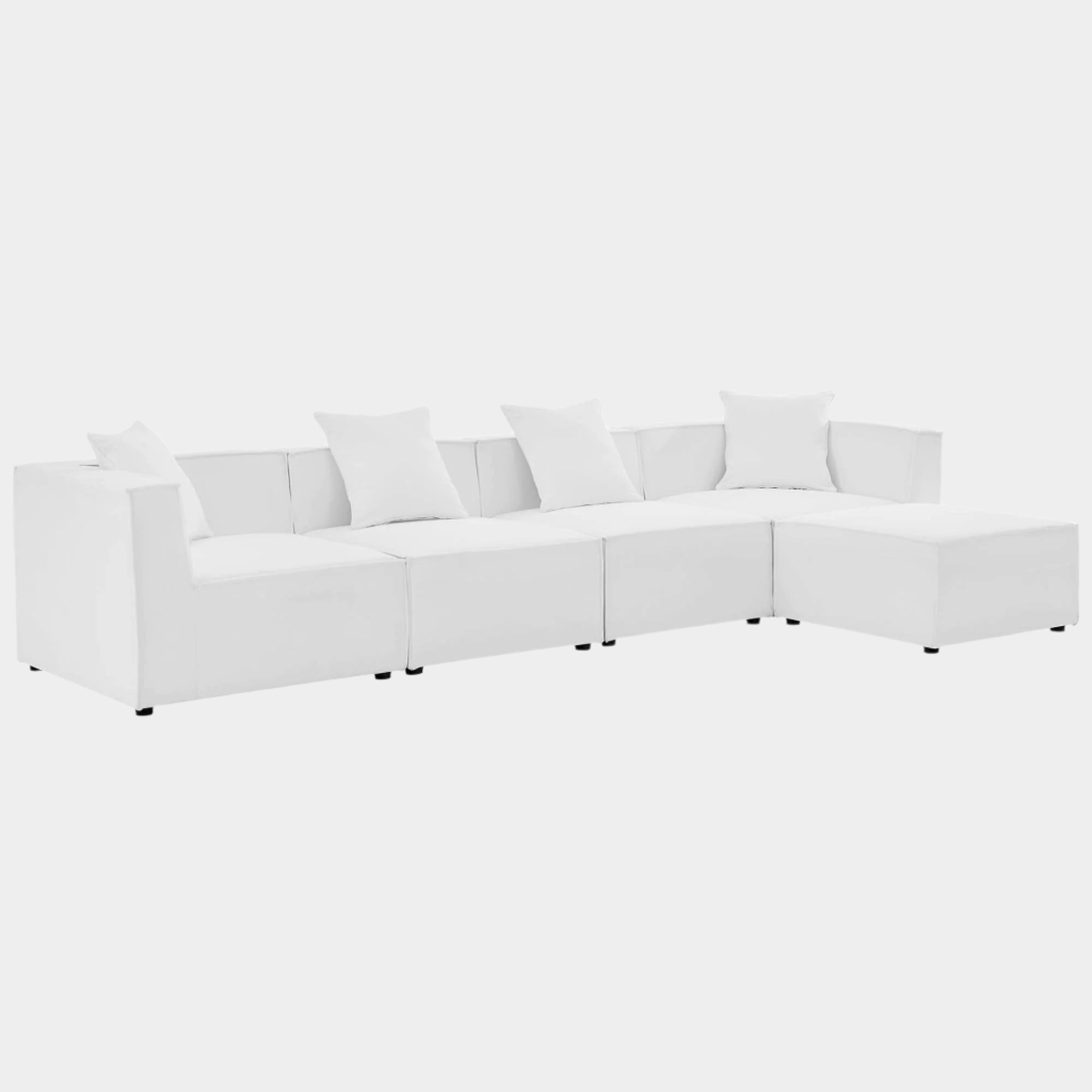 Saybrook 5-Piece Outdoor Patio Upholstered Sectional Sofa