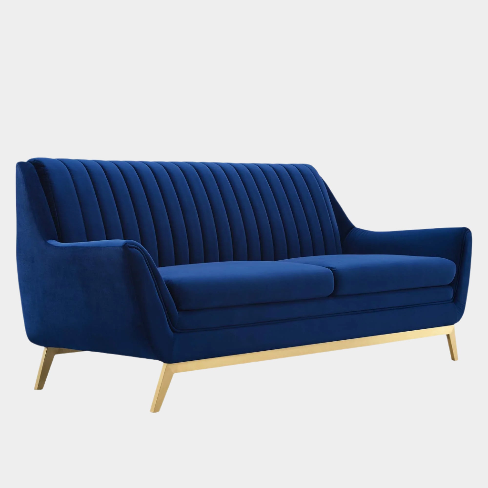 Winsome Channel Tufted Performance Velvet Sofa