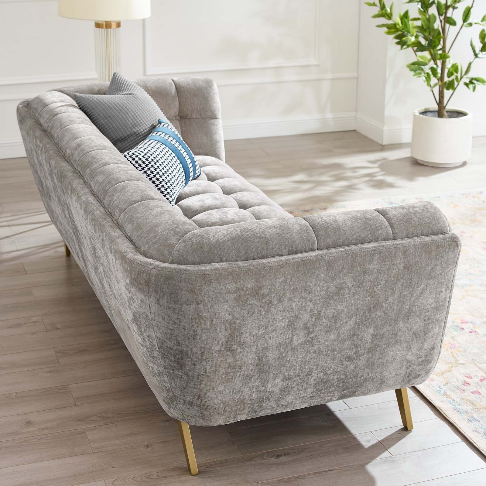 Elsy Crushed Velvet Sofa