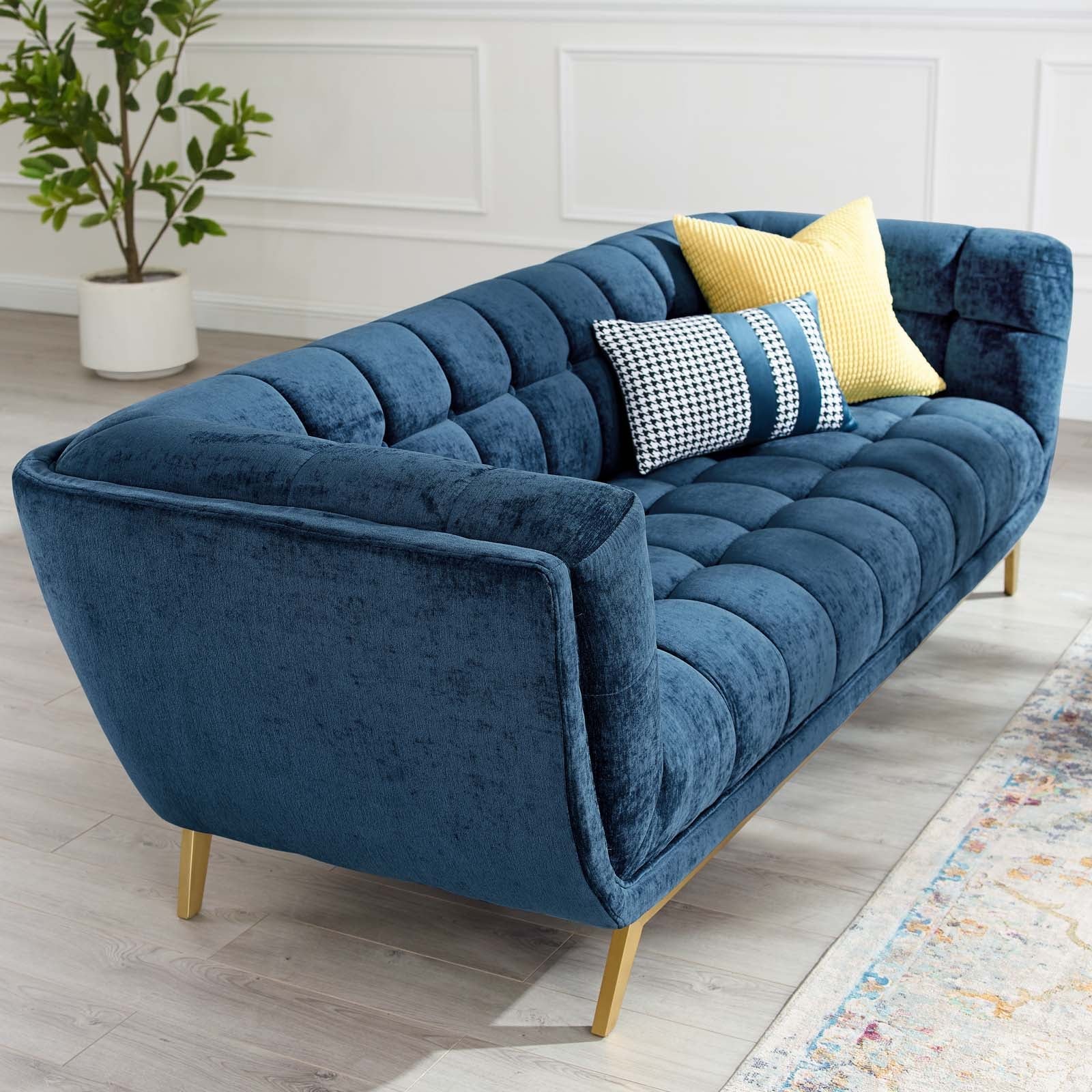 Elsy Crushed Velvet Sofa