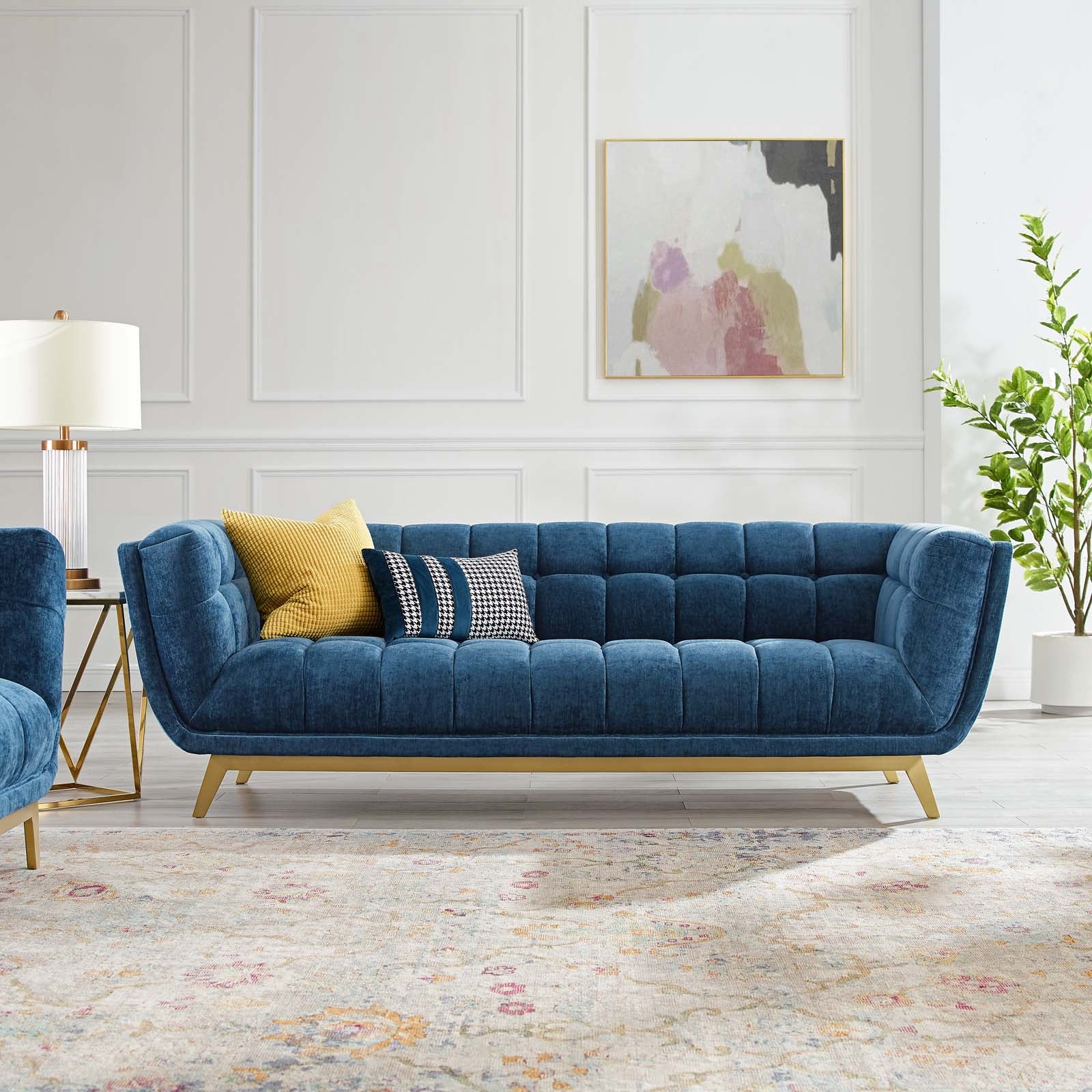 Elsy Crushed Velvet Sofa