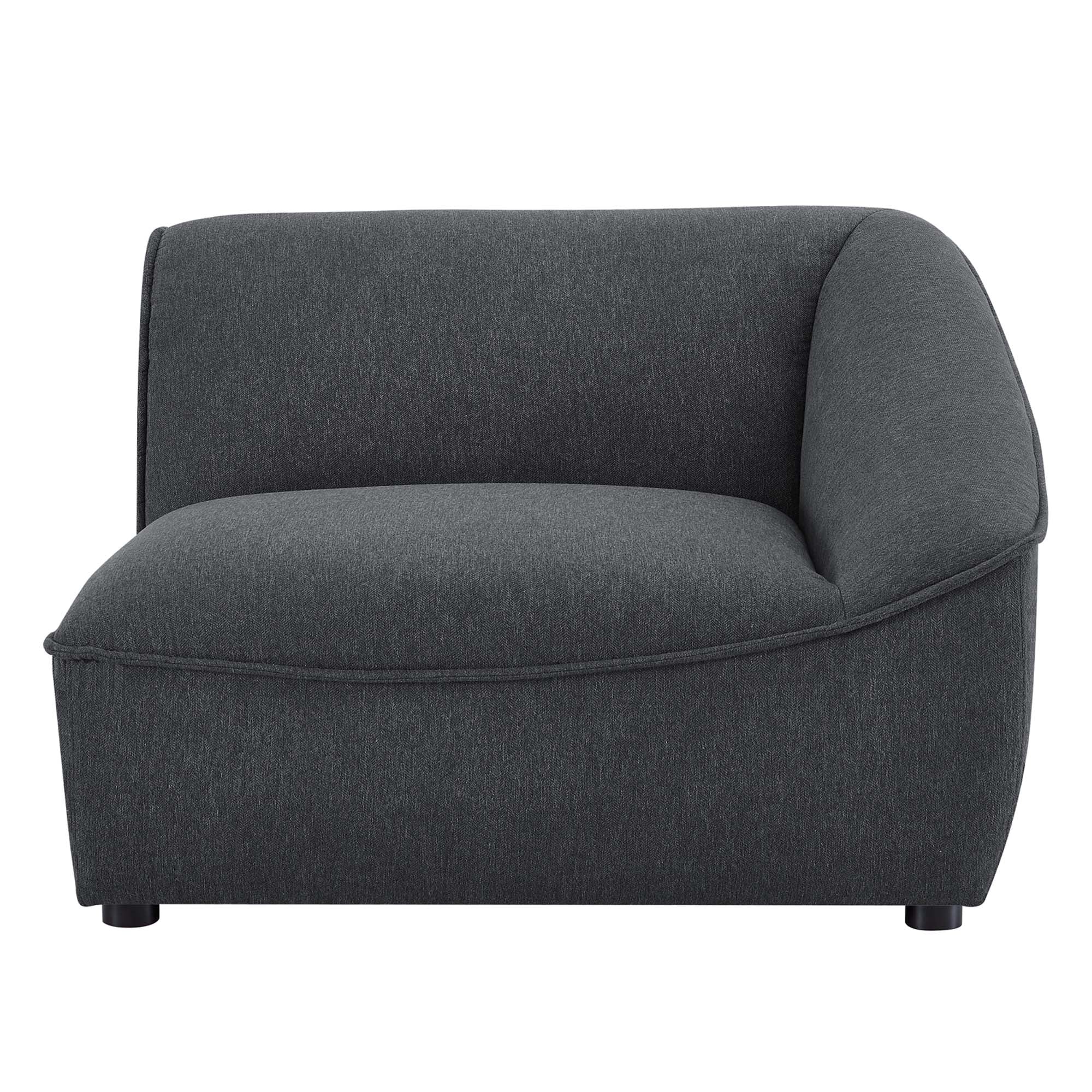 Chaise sans accoudoirs rembourrée en duvet Commix