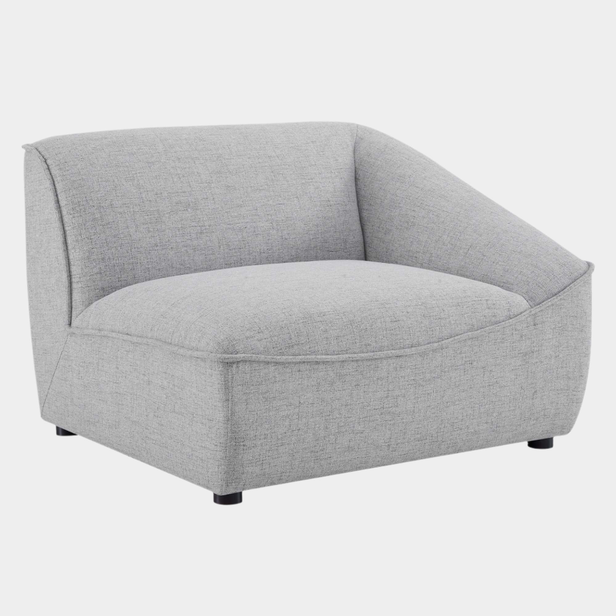 Chaise sans accoudoirs rembourrée en duvet Commix