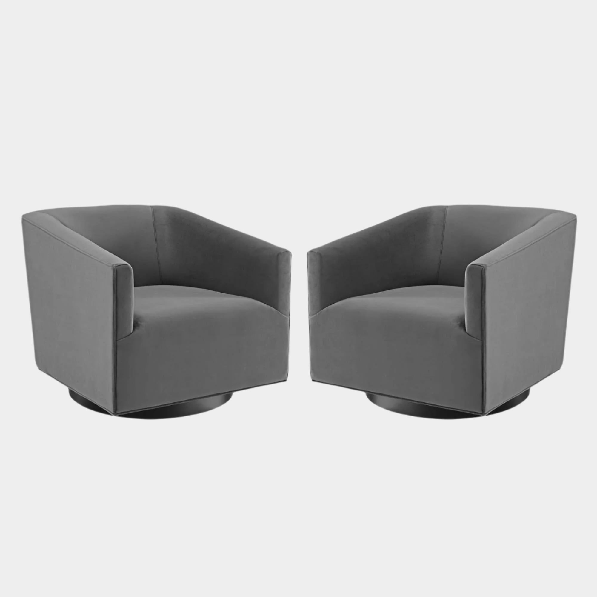 Twist Swivel Chair Performance Velvet Set of 2