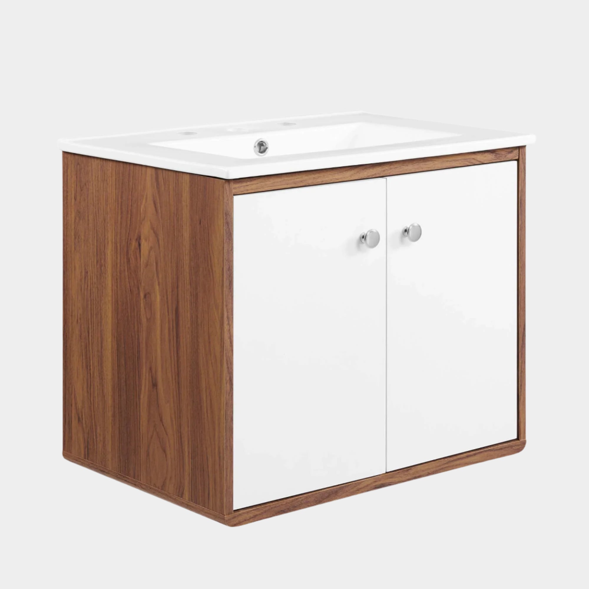 Meuble-lavabo mural pour salle de bain Transmit inclus