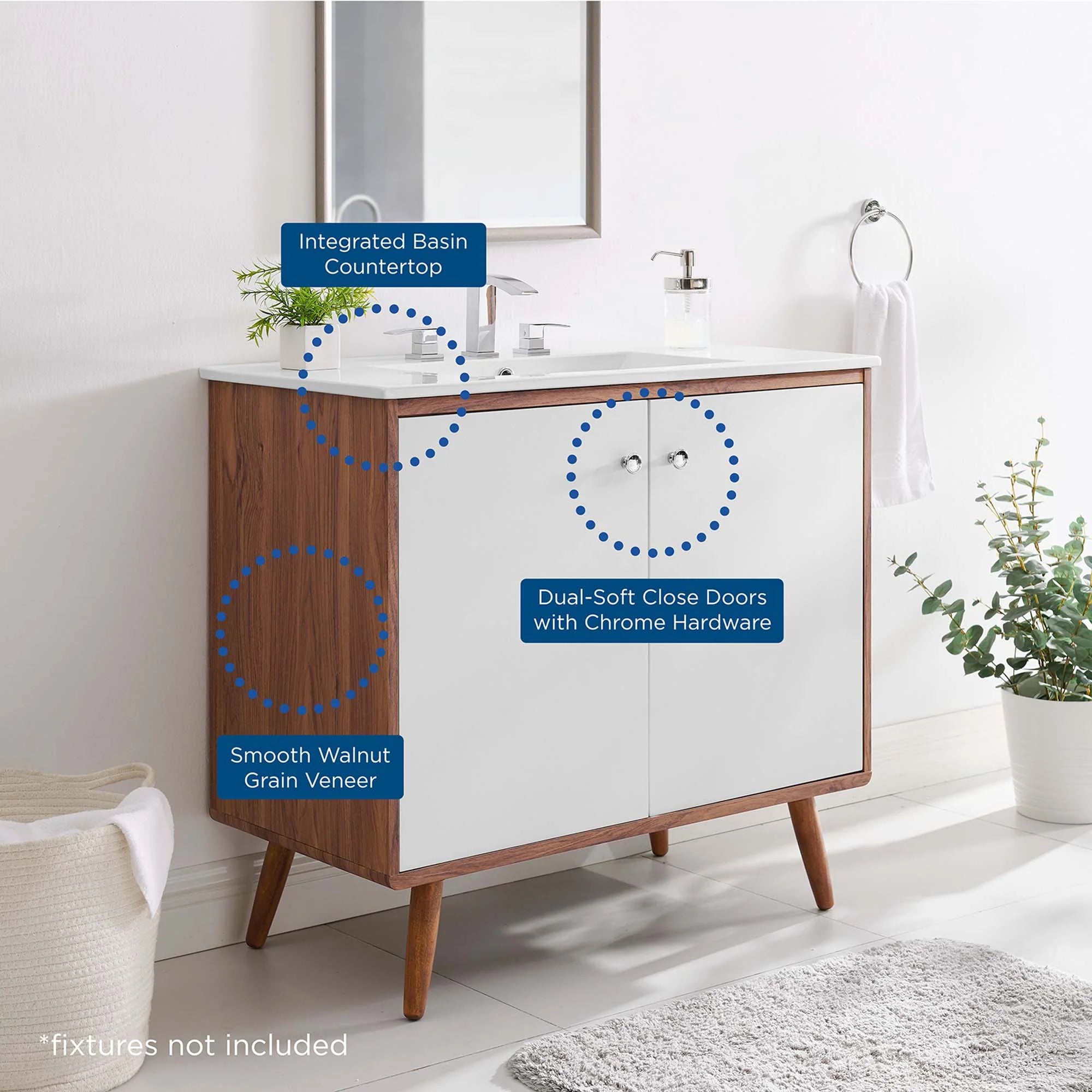 Transmit Bathroom Vanity Basin Included