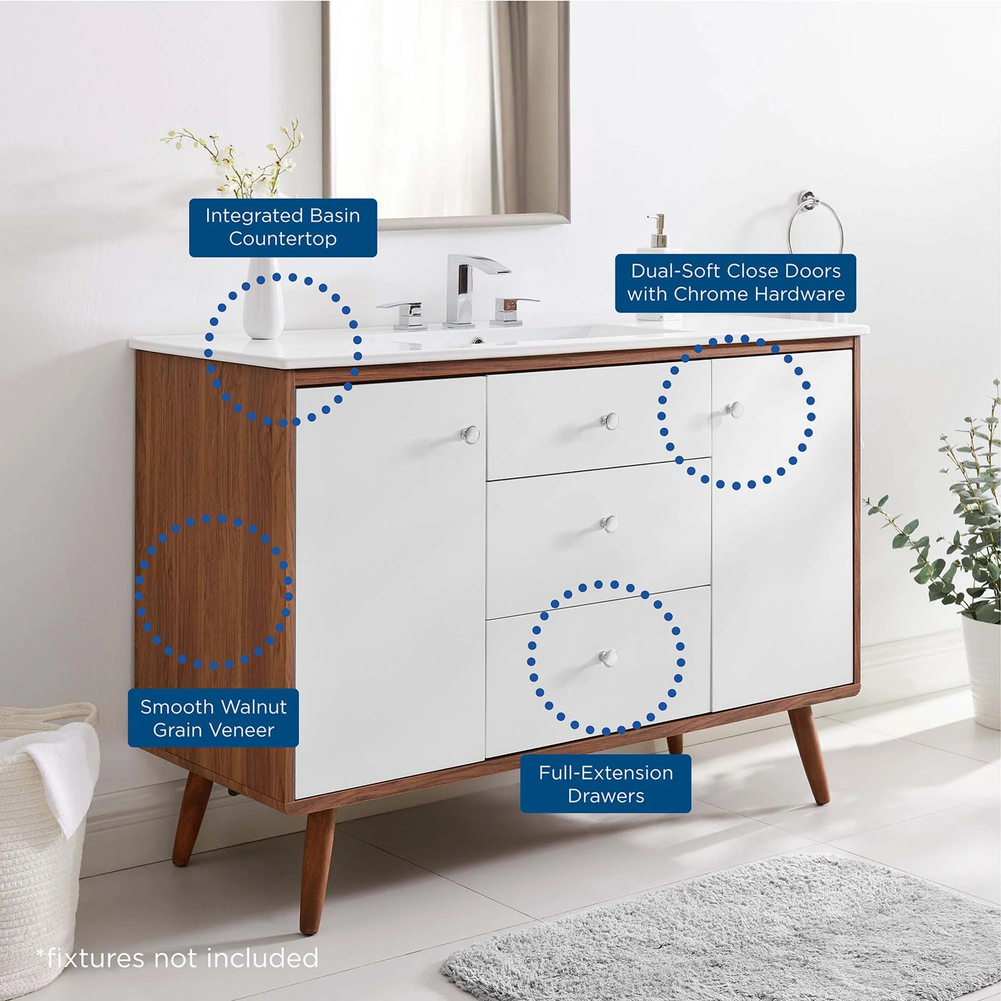 Transmit Bathroom Vanity Basin Included