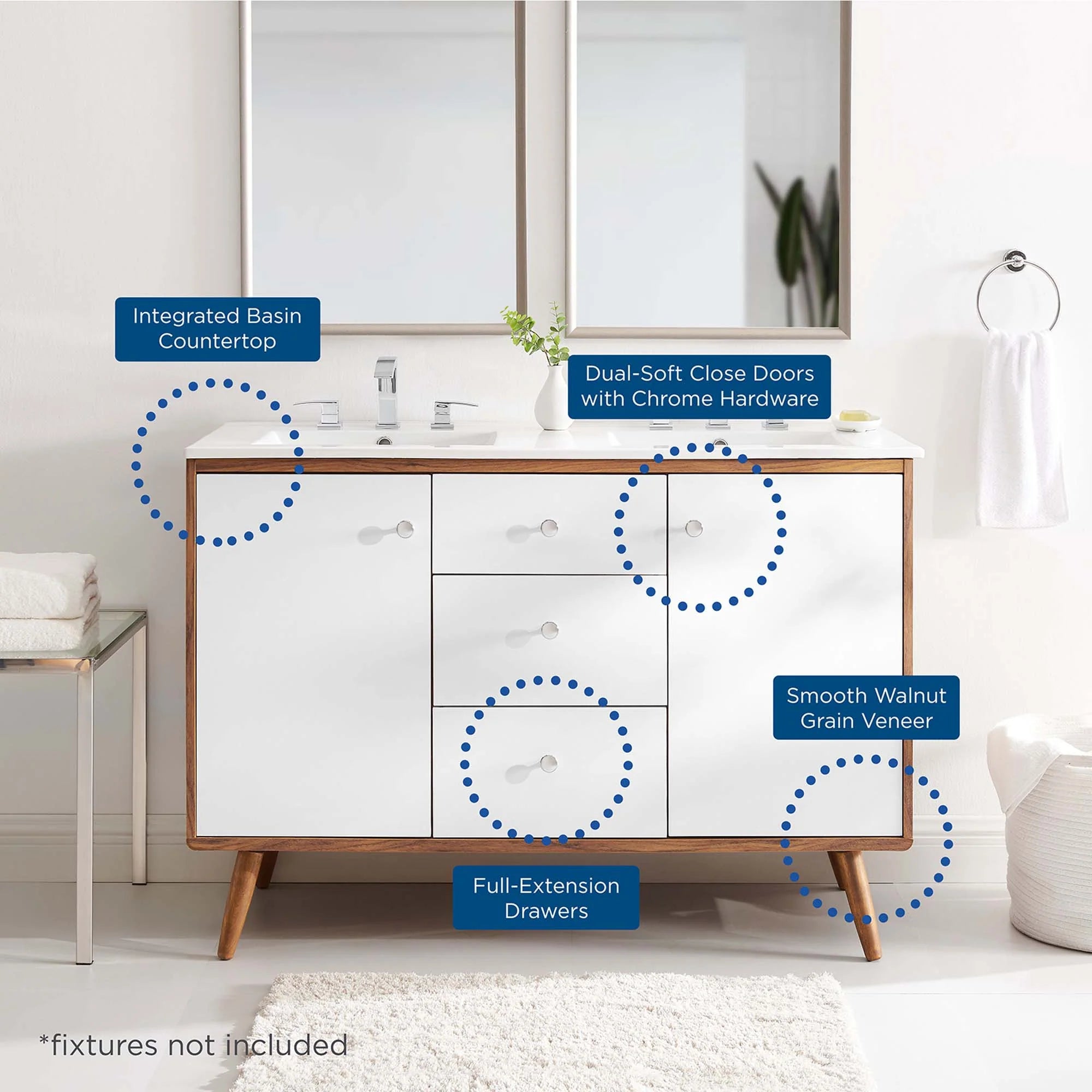 Transmit Bathroom Vanity Basin Included