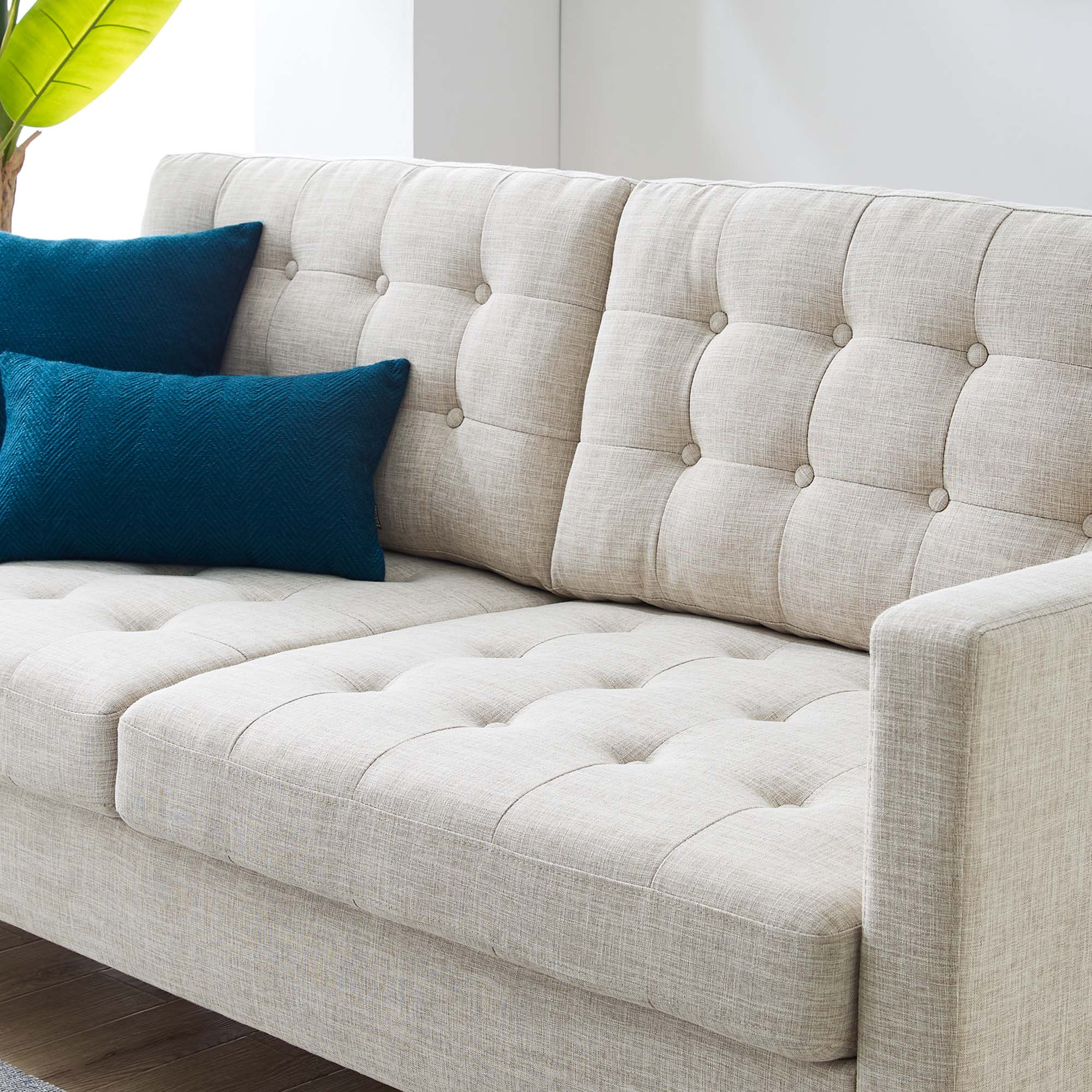 Exalt Tufted Fabric Sofa