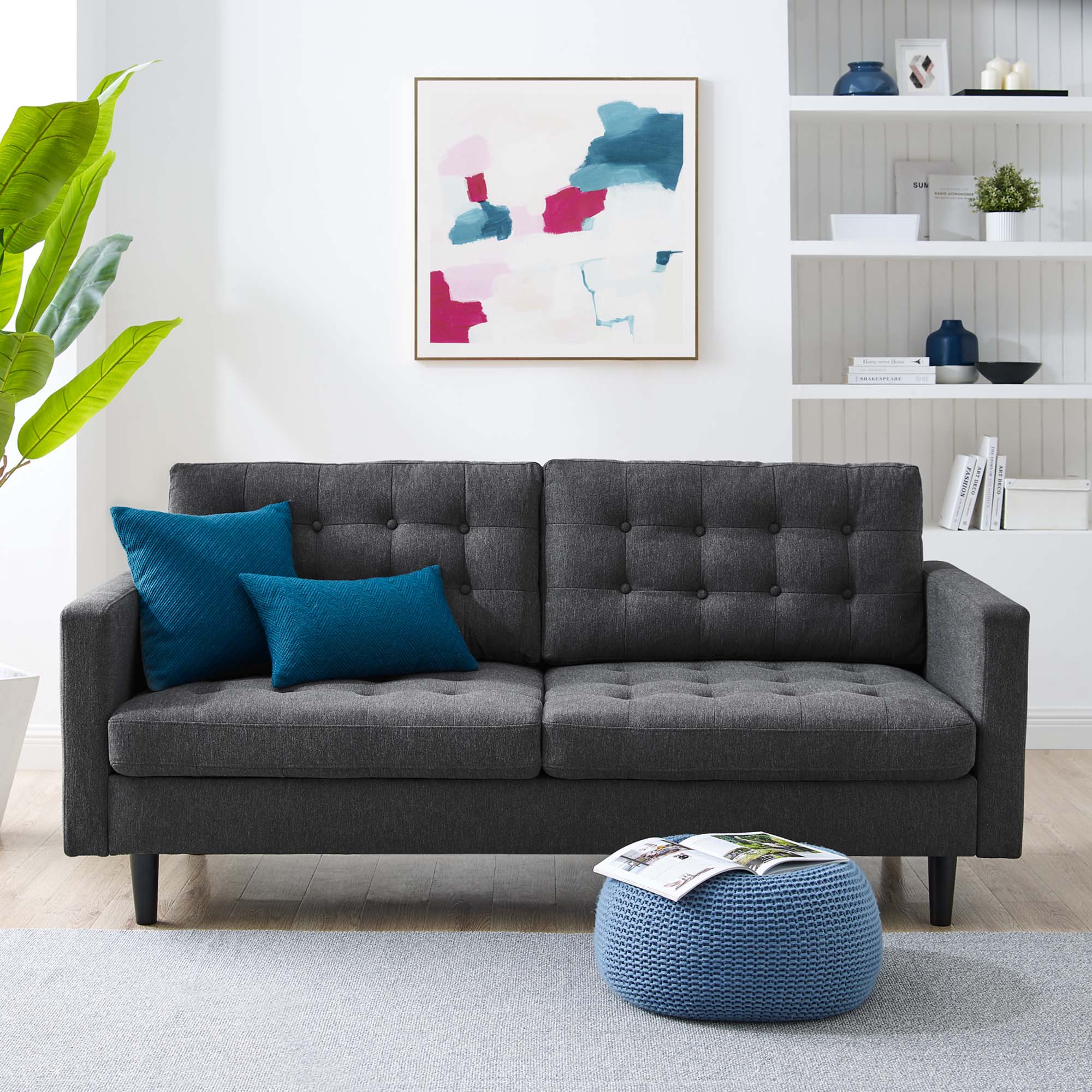 Exalt Tufted Fabric Sofa