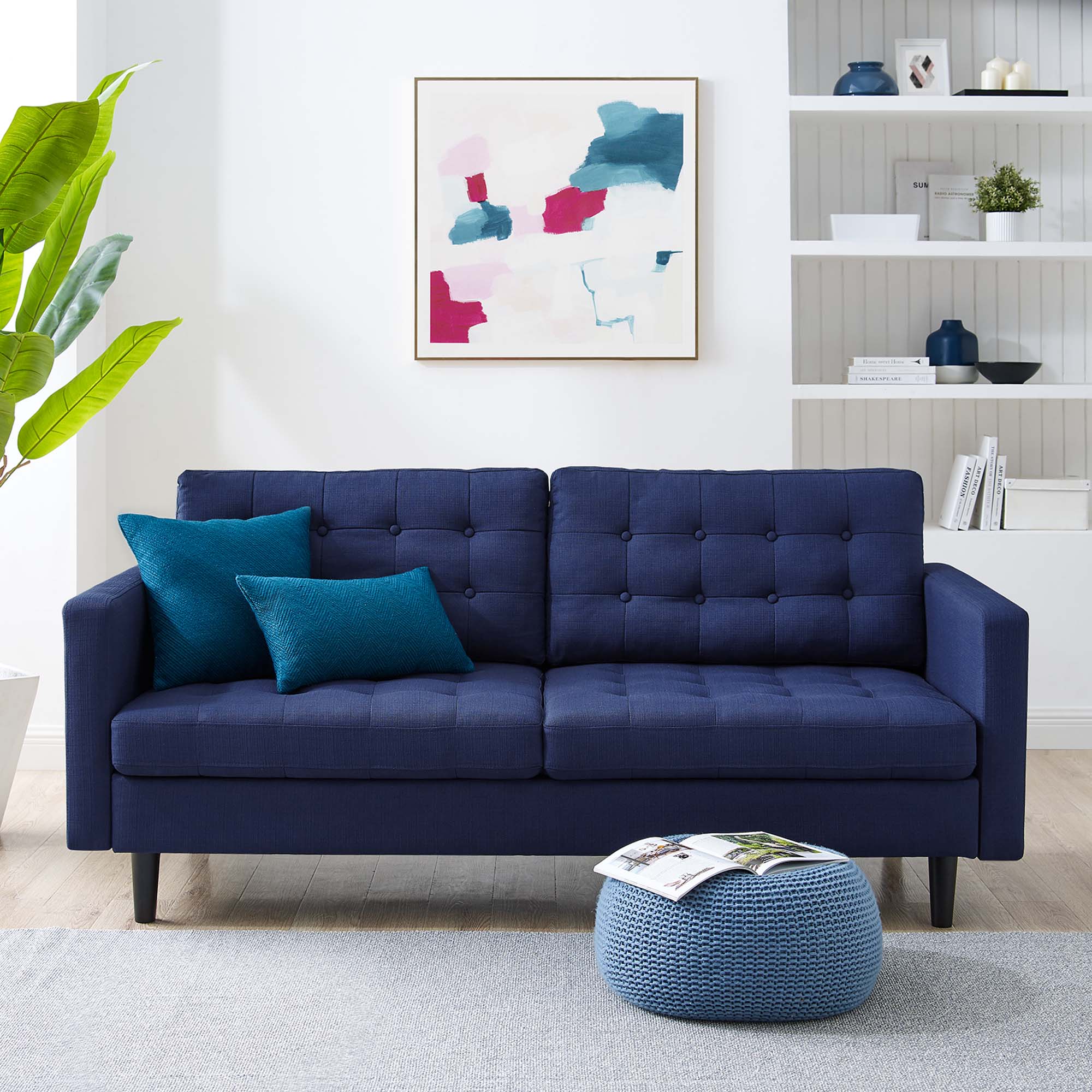 Exalt Tufted Fabric Sofa