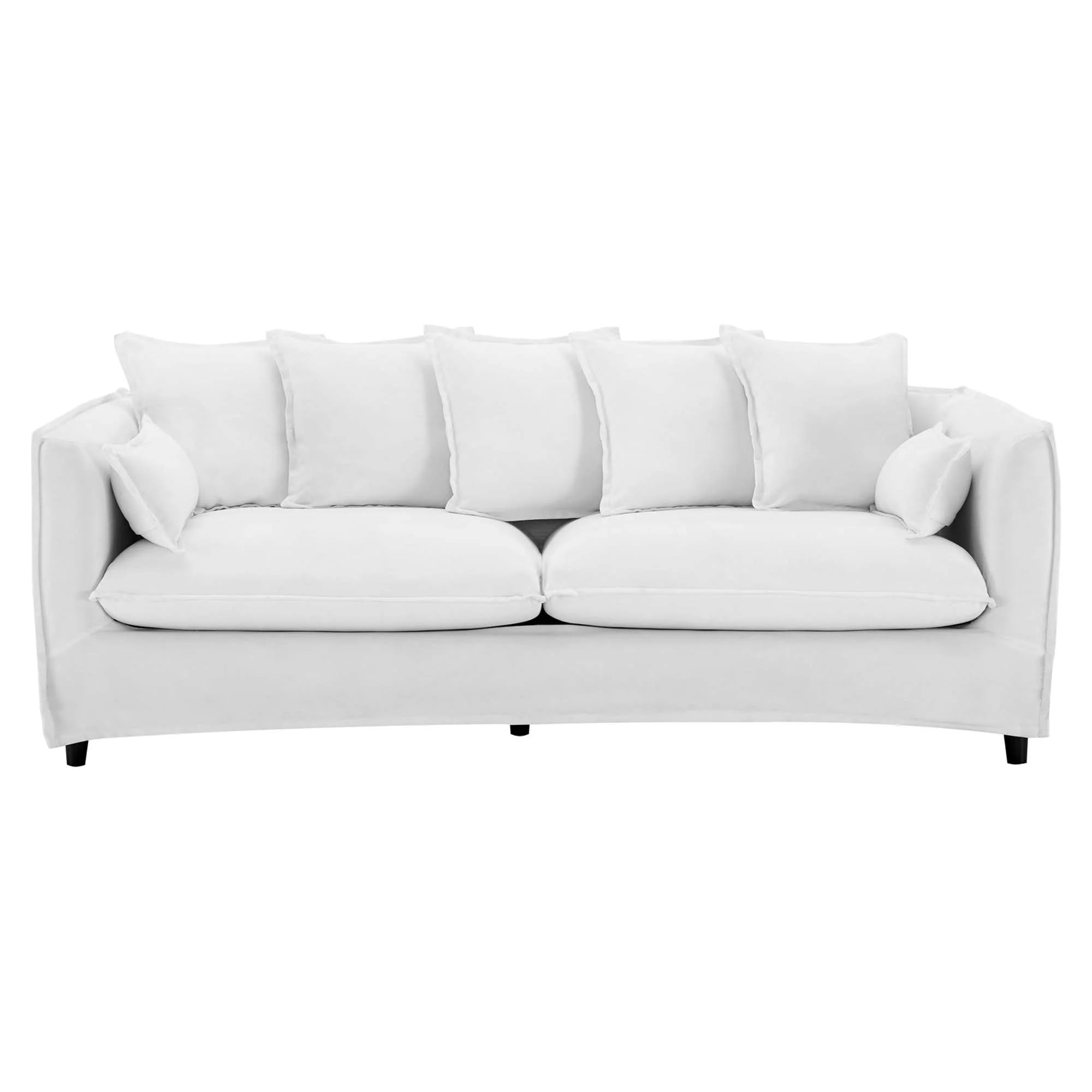 Avalon Slipcover Fabric Sofa in White