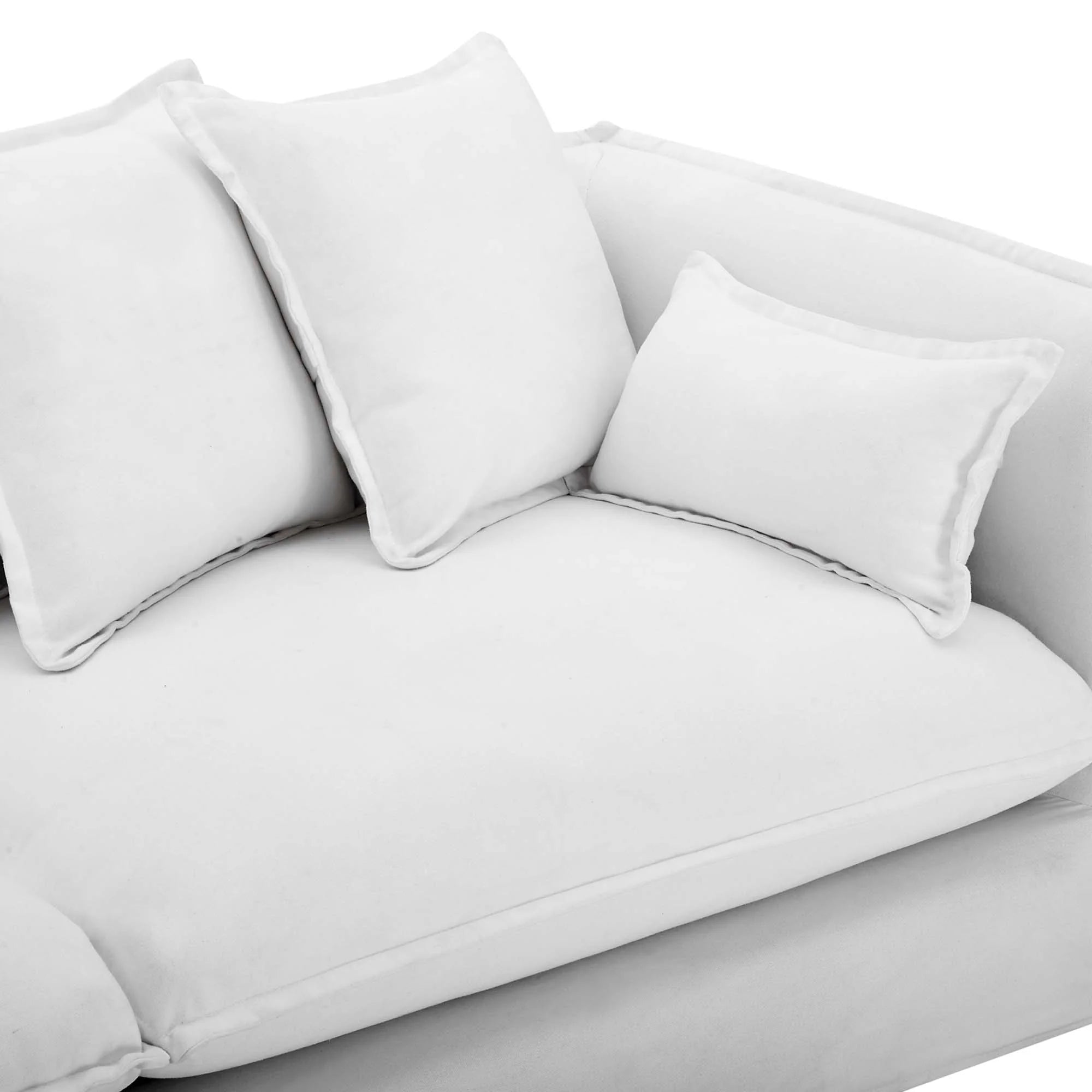 Avalon Slipcover Fabric Sofa in White