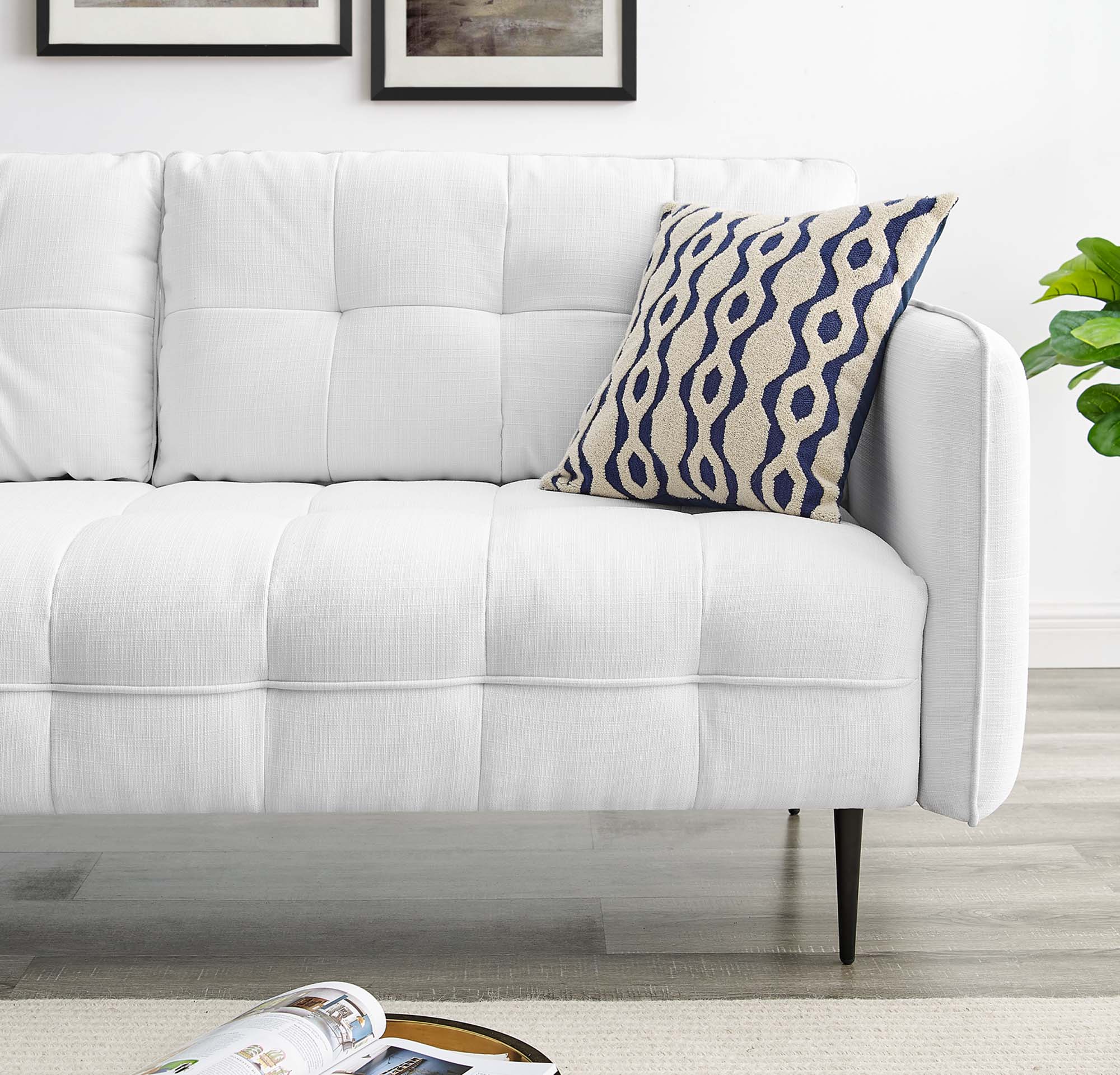 Cameron Tufted Fabric Sofa