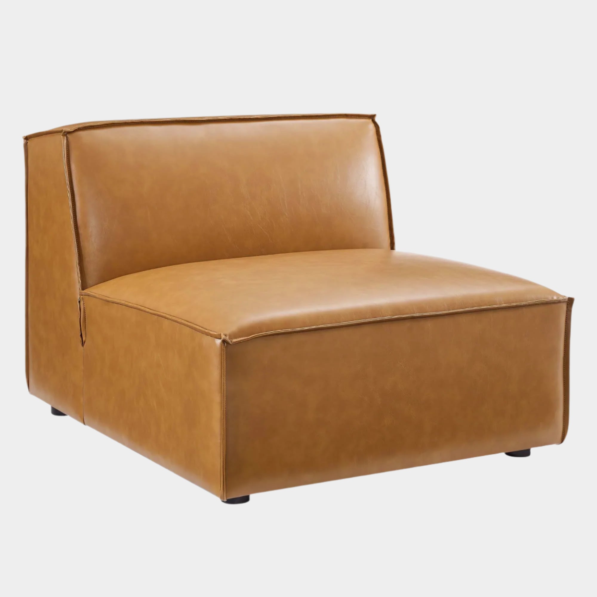 Restore Vegan Leather Sectional Sofa Armless Chair