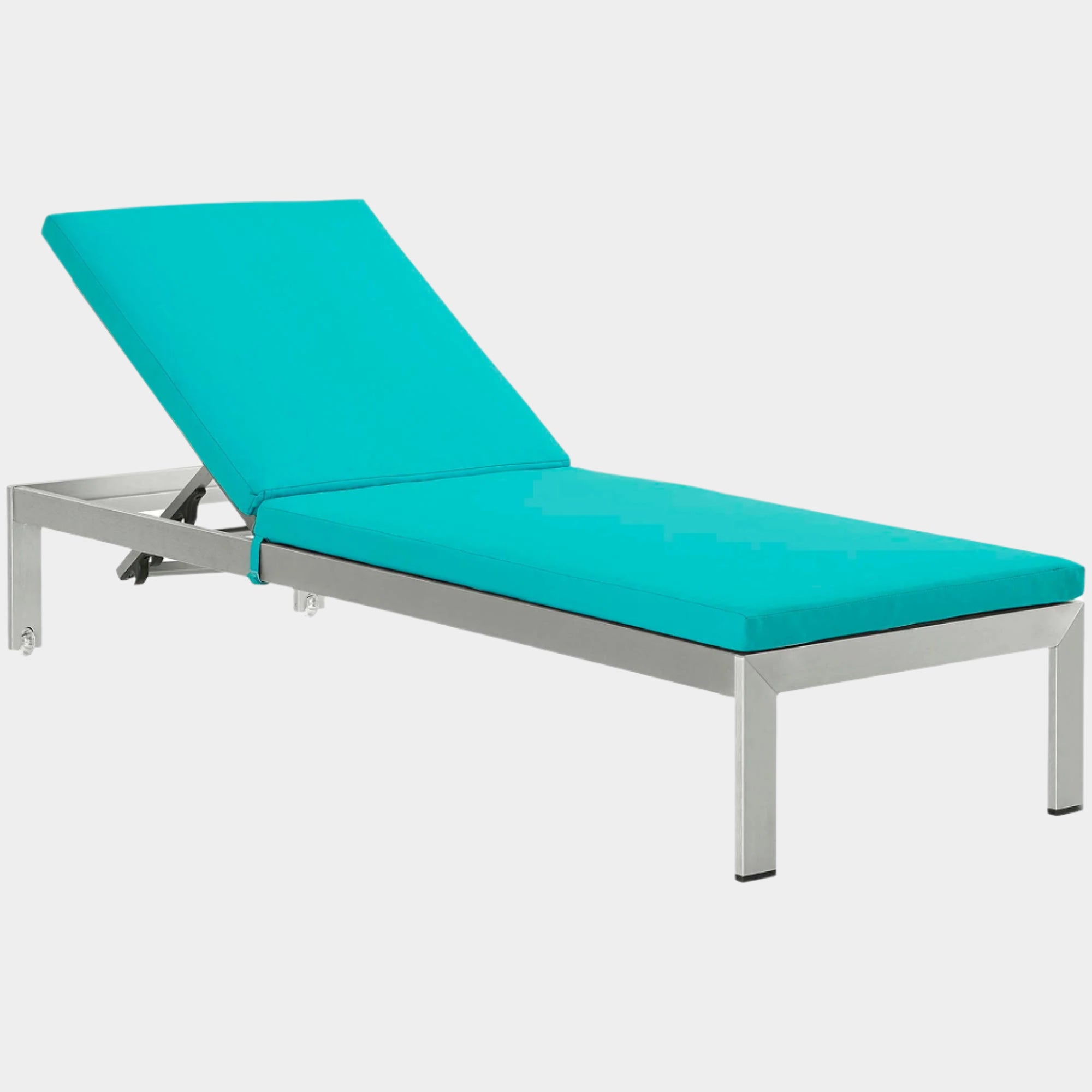 Shore Outdoor Patio Aluminum Chaise with Cushions