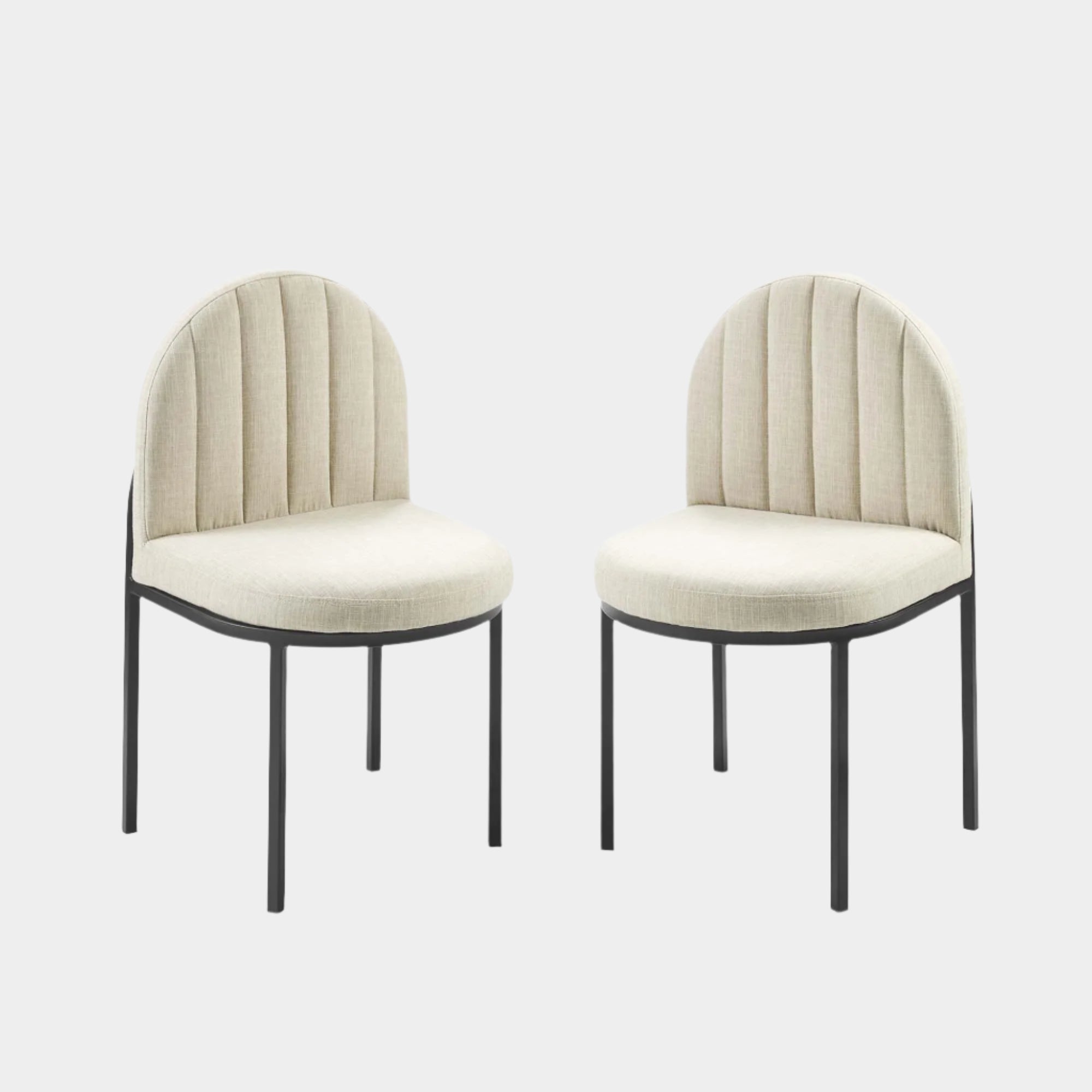 Isla Dining Side Chair Upholstered Fabric Set of 2