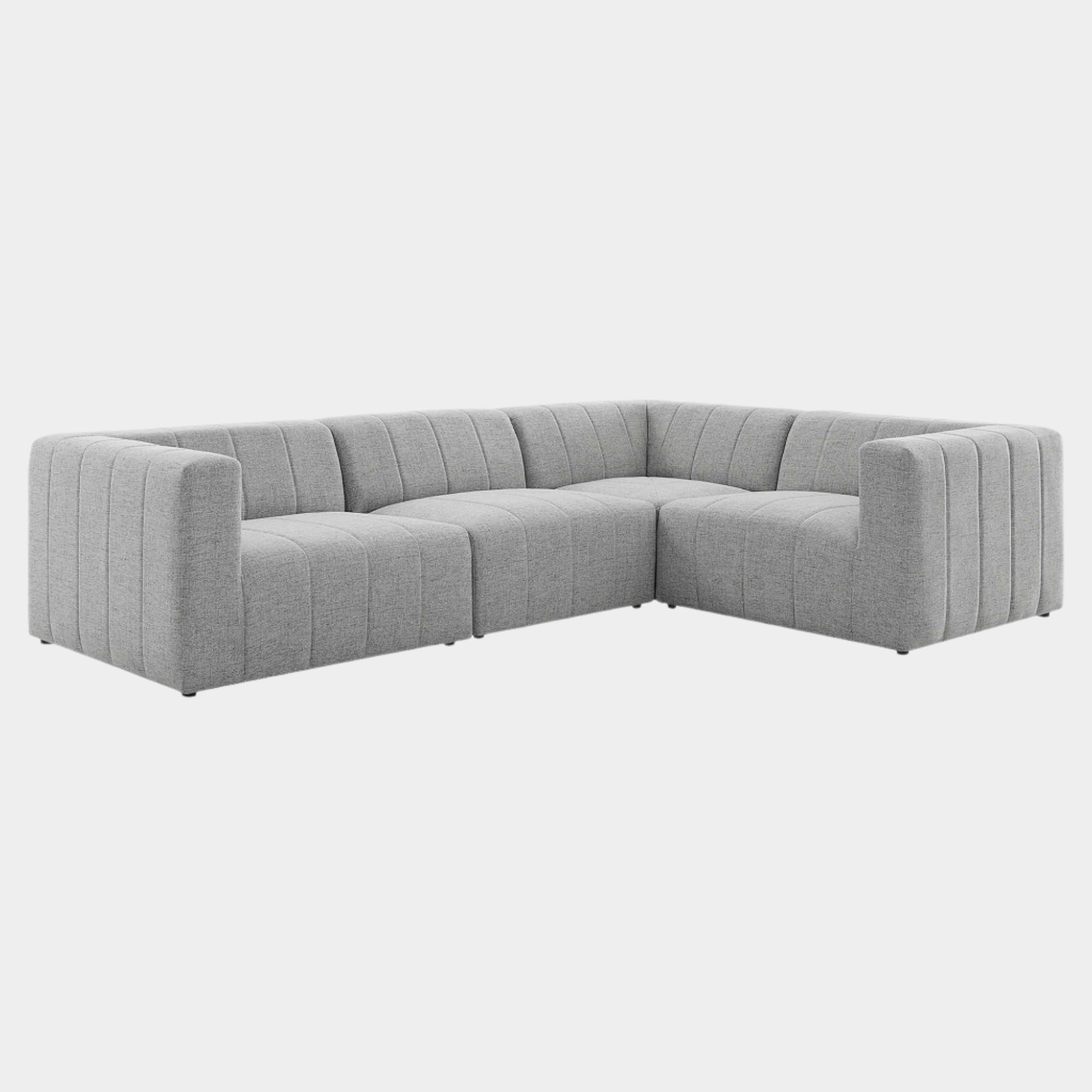 Bartlett Upholstered Fabric 4-Piece Sectional Sofa