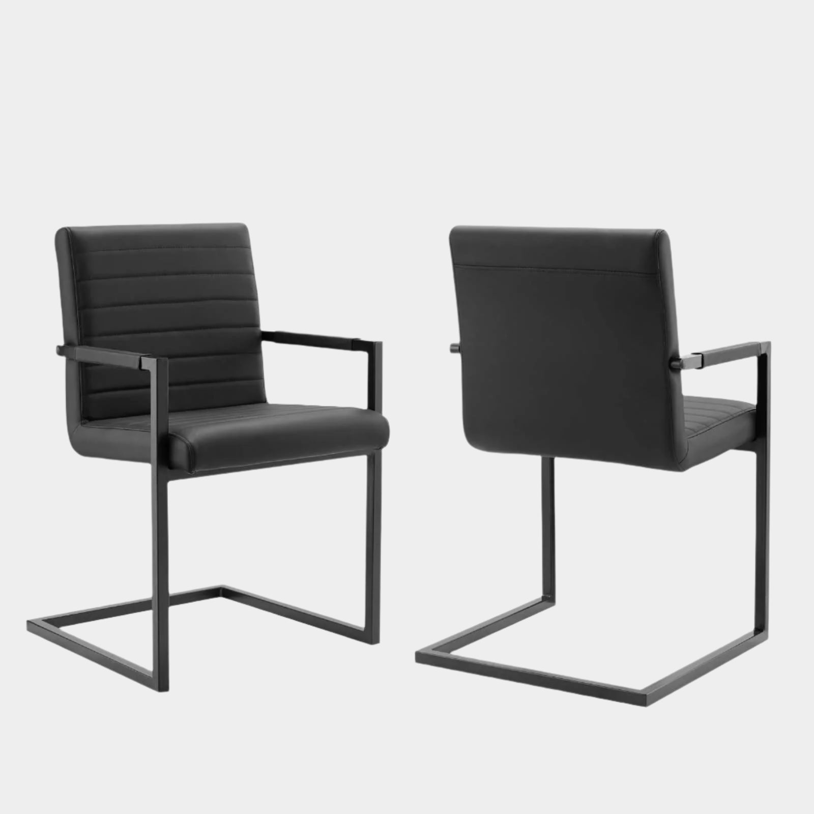 Savoy Vegan Leather Dining Chairs - Set of 2