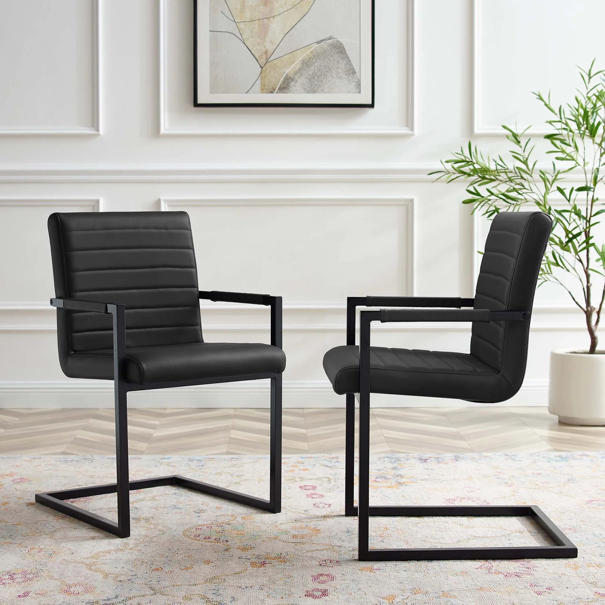 Savoy Vegan Leather Dining Chairs - Set of 2