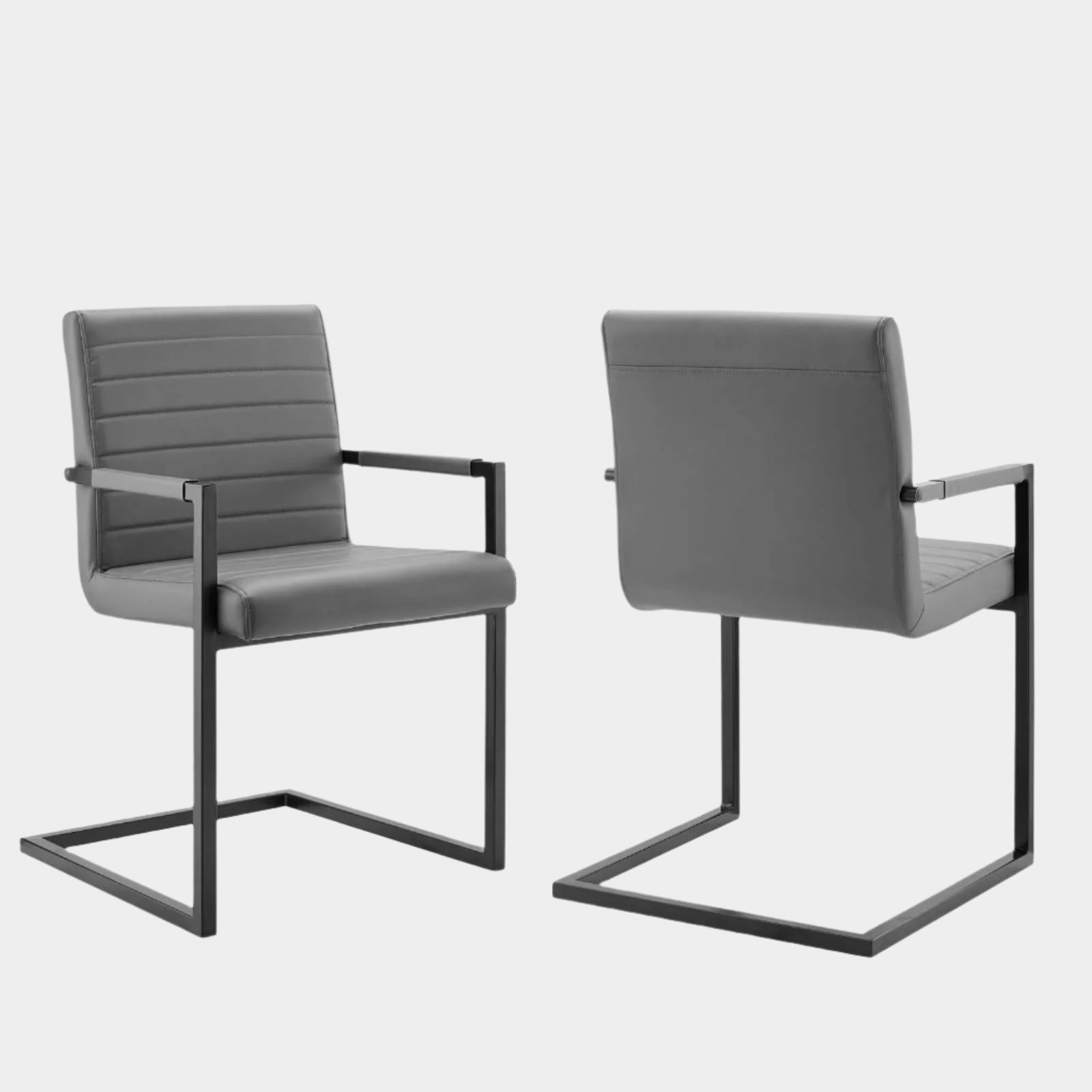 Savoy Vegan Leather Dining Chairs - Set of 2