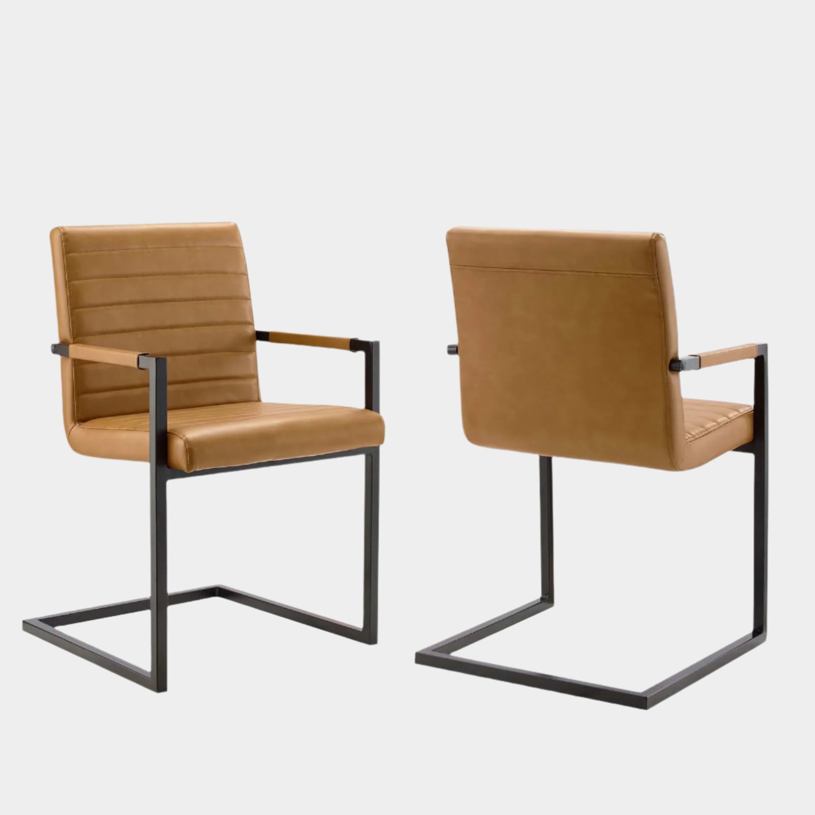 Savoy Vegan Leather Dining Chairs - Set of 2