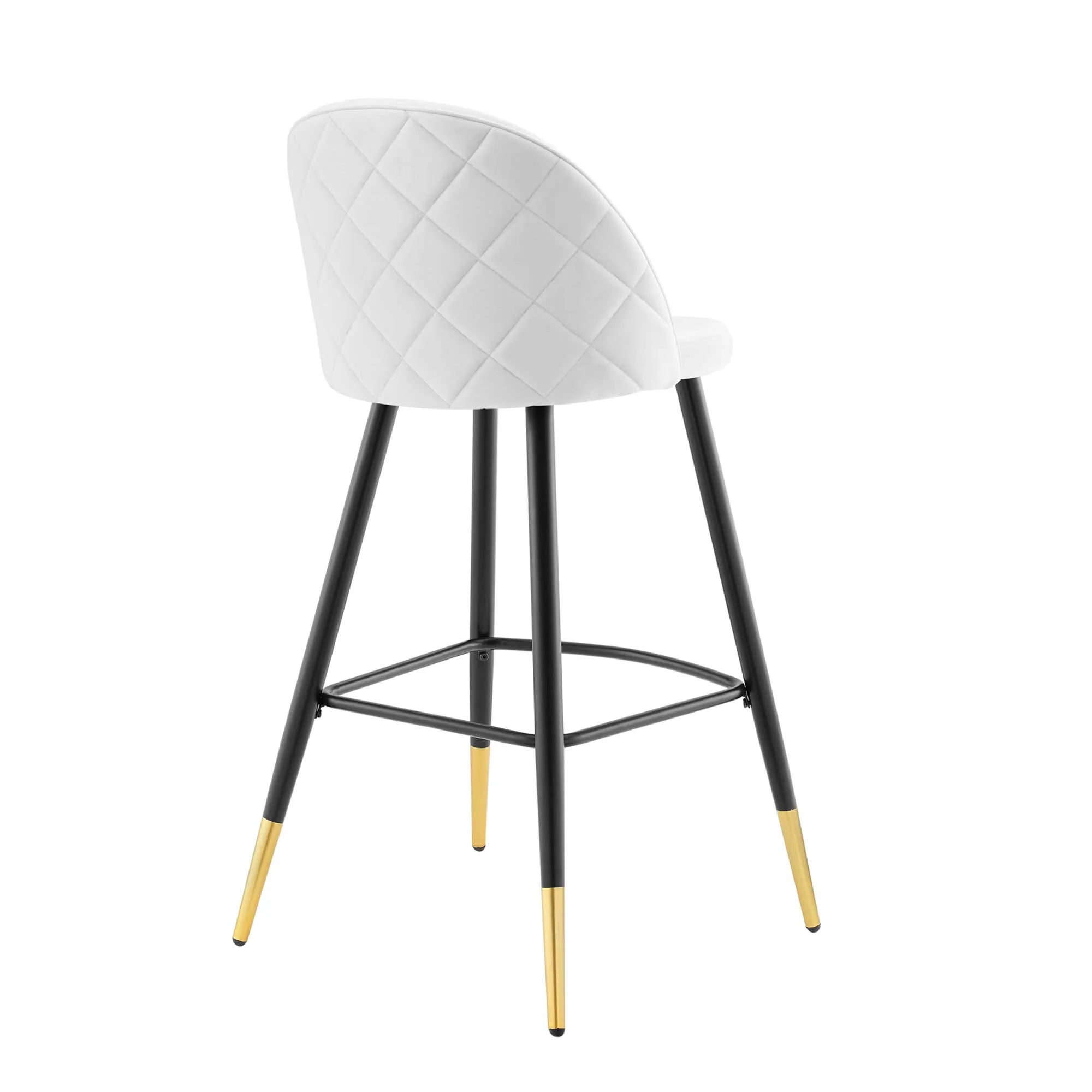 Cordial Performance Velvet Bar Stools - Set of 2