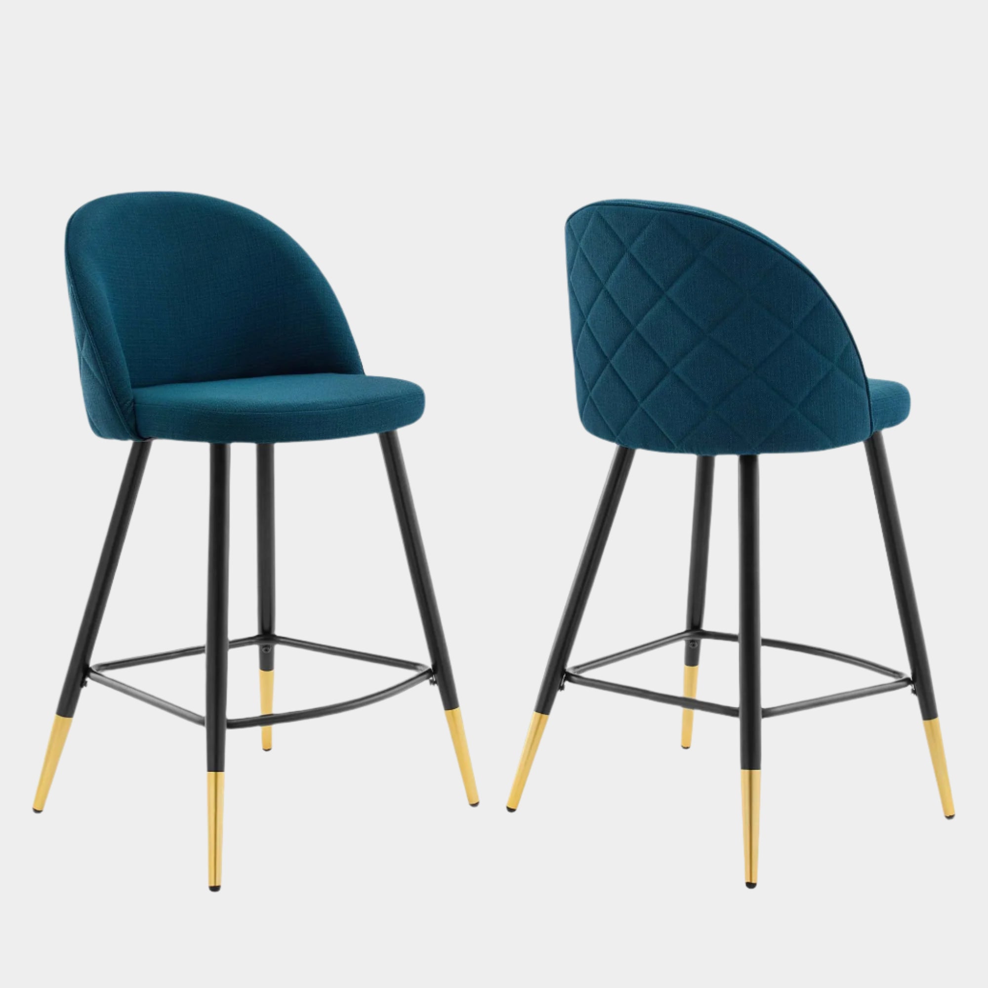 Cordial Fabric Counter Stools - Set of 2