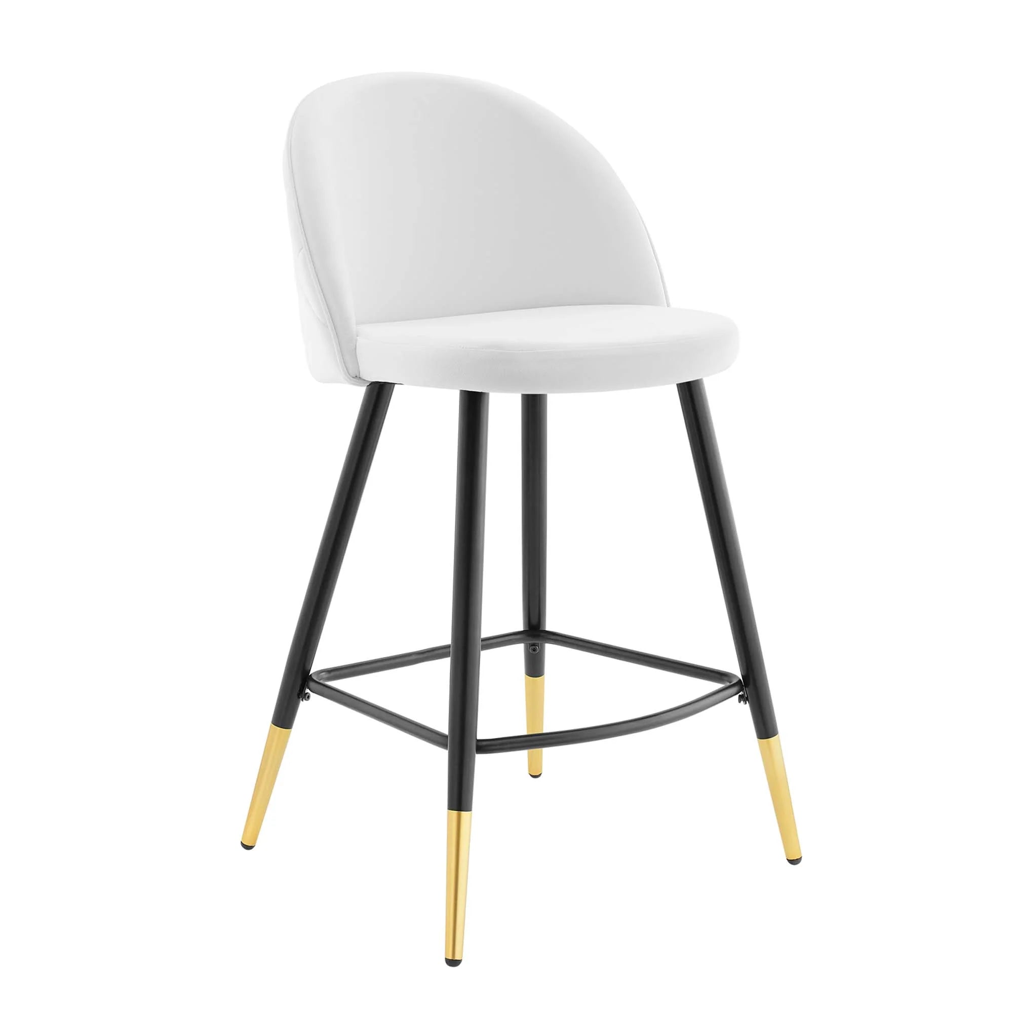 Cordial Performance Velvet Counter Stools Set of 2