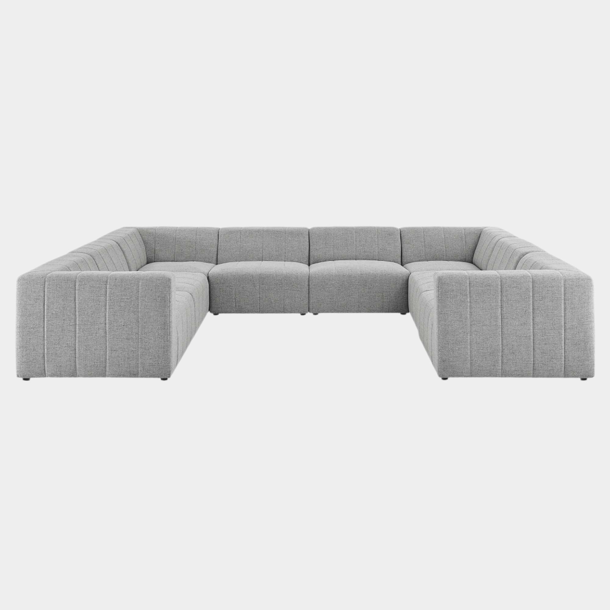 Bartlett Upholstered Fabric 8-Piece Sectional Sofa