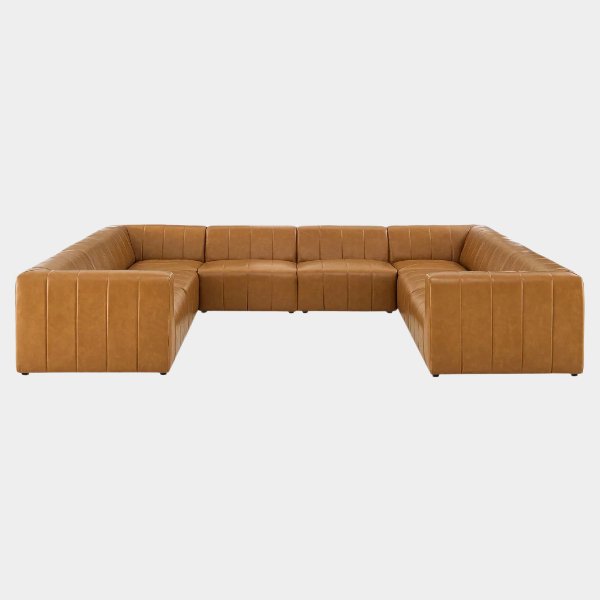 Bartlett Vegan Leather 8-Piece Sectional Sofa