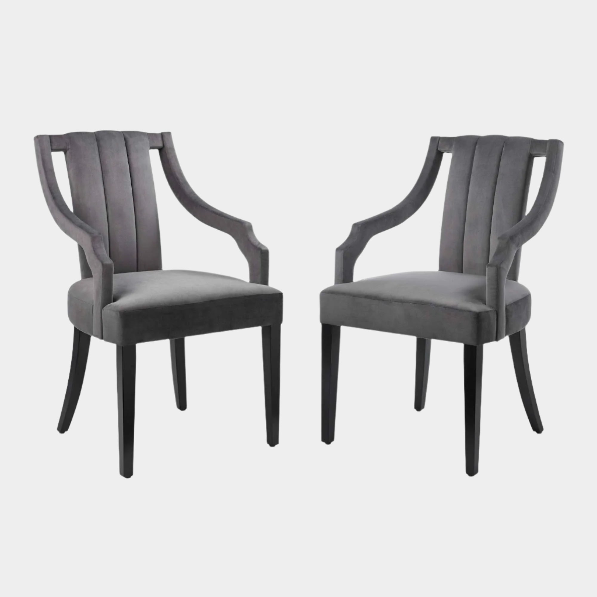 Moxie Upholstered Fabric Dining Armchairs - Set of 2