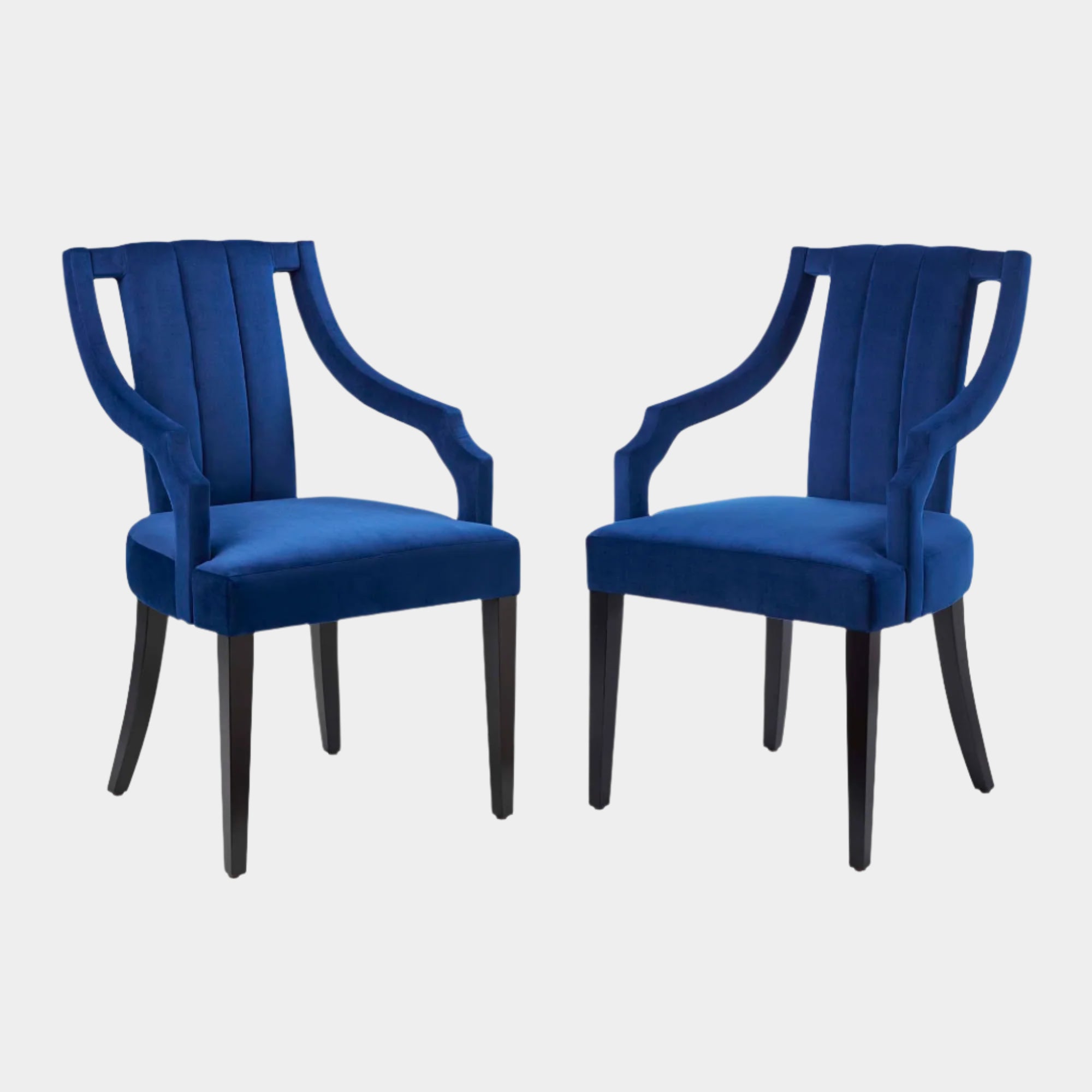 Moxie Upholstered Fabric Dining Armchairs - Set of 2