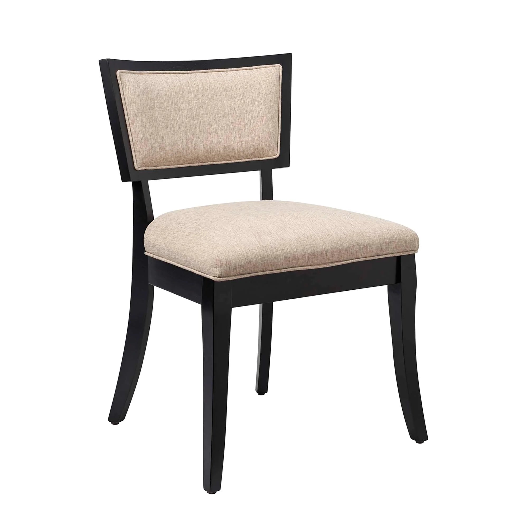 Pristine Upholstered Fabric Dining Chairs Set of 2